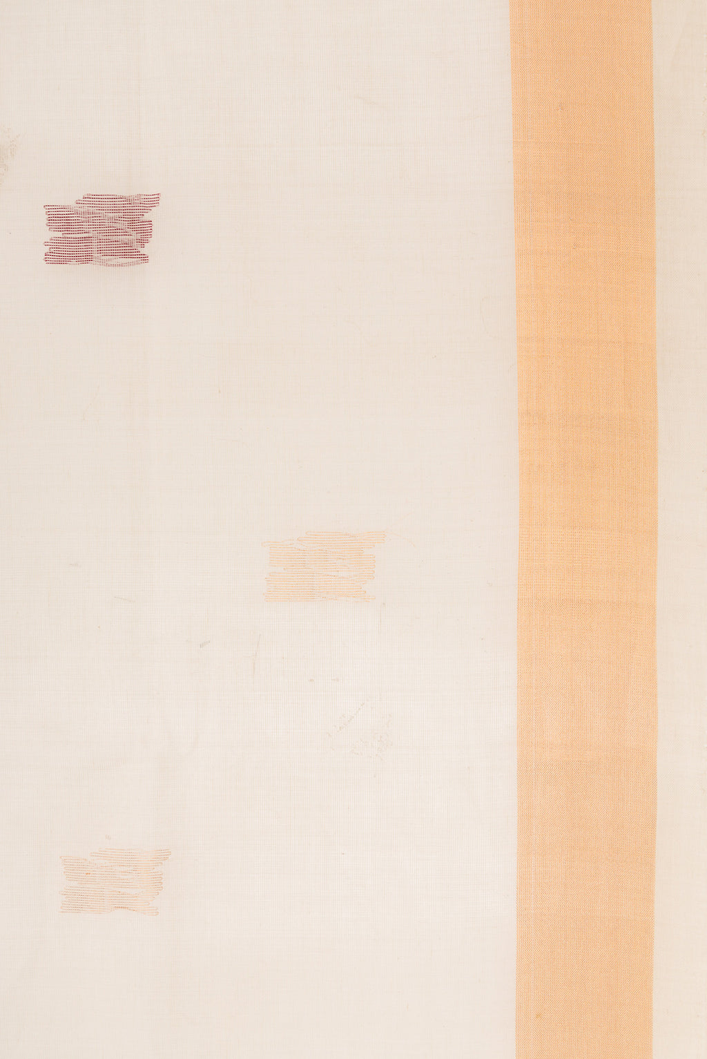 Border image of Beige Dual Tone Uppada Cotton Saree with Zari Butta on the body and Zari Border. 