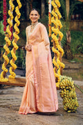 Parijata-Pure Silk Off-White Kanchipuram Saree