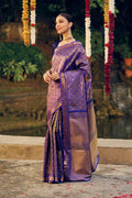 Sonakshi- Royal Blue Pure Silk Kanchipuram Saree