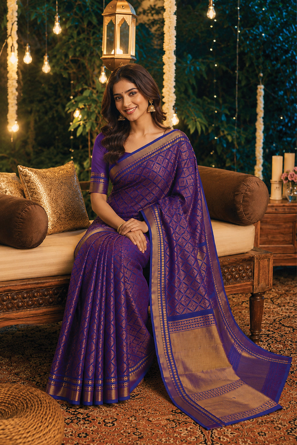 Blue Pure Silk Kanjivaram Saree