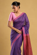 Model wearing a Bhagalpuri Tussar Silk