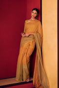 Fiza-Olive Green Cotton Saree