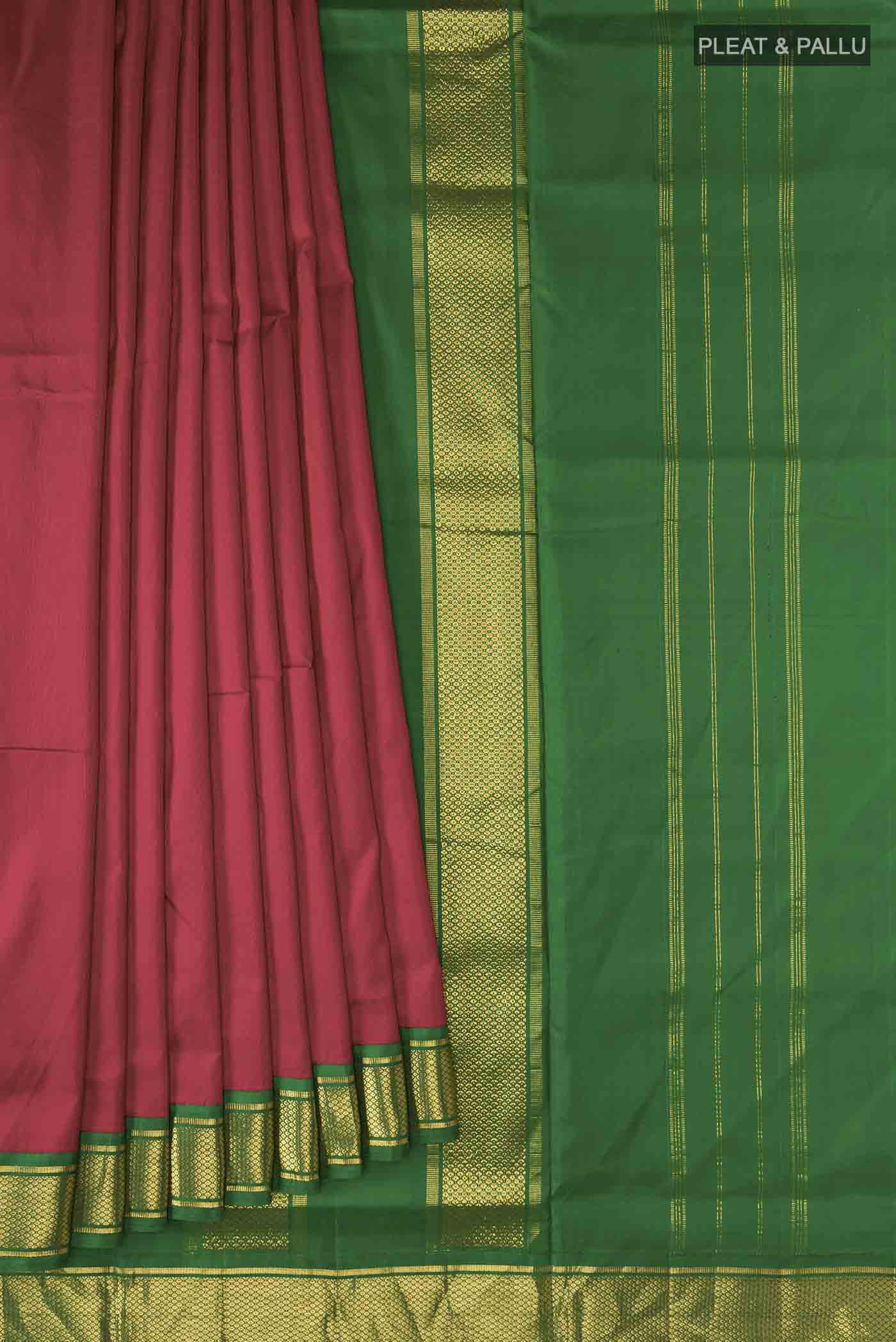 pleats pallu