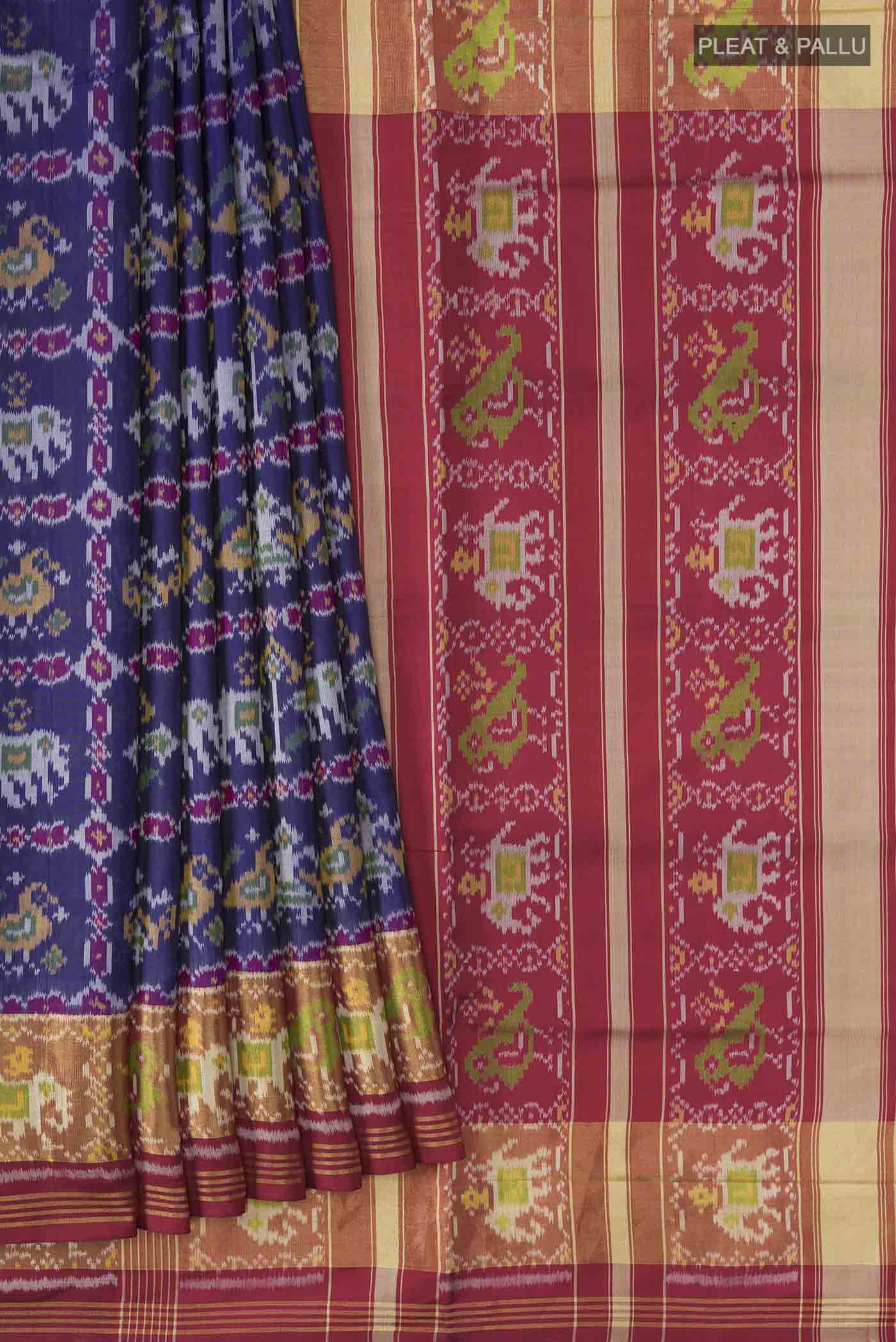 pleats pallu