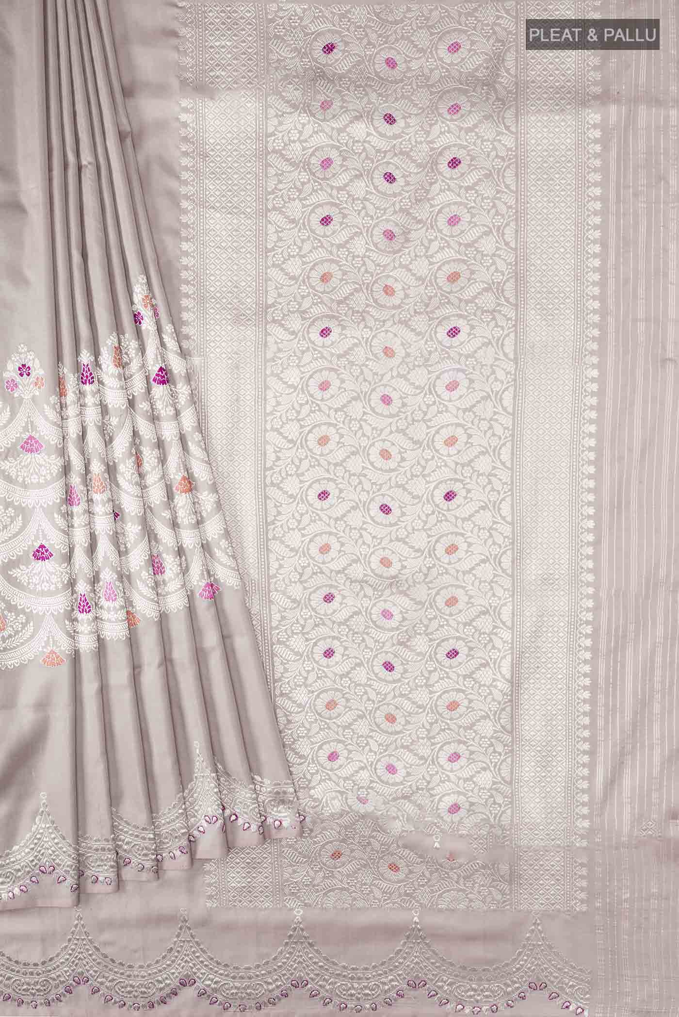 pleats pallu