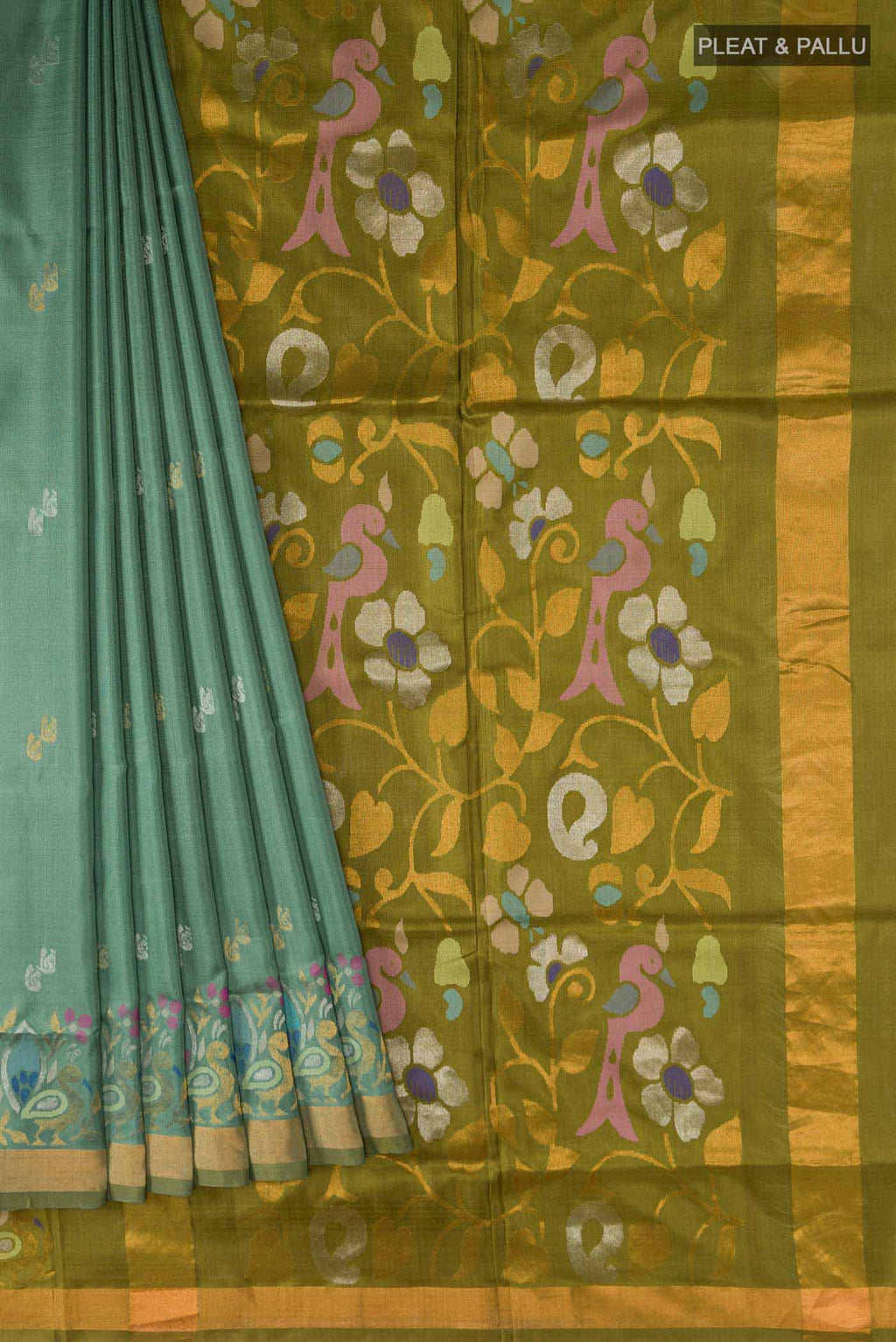 pleats pallu