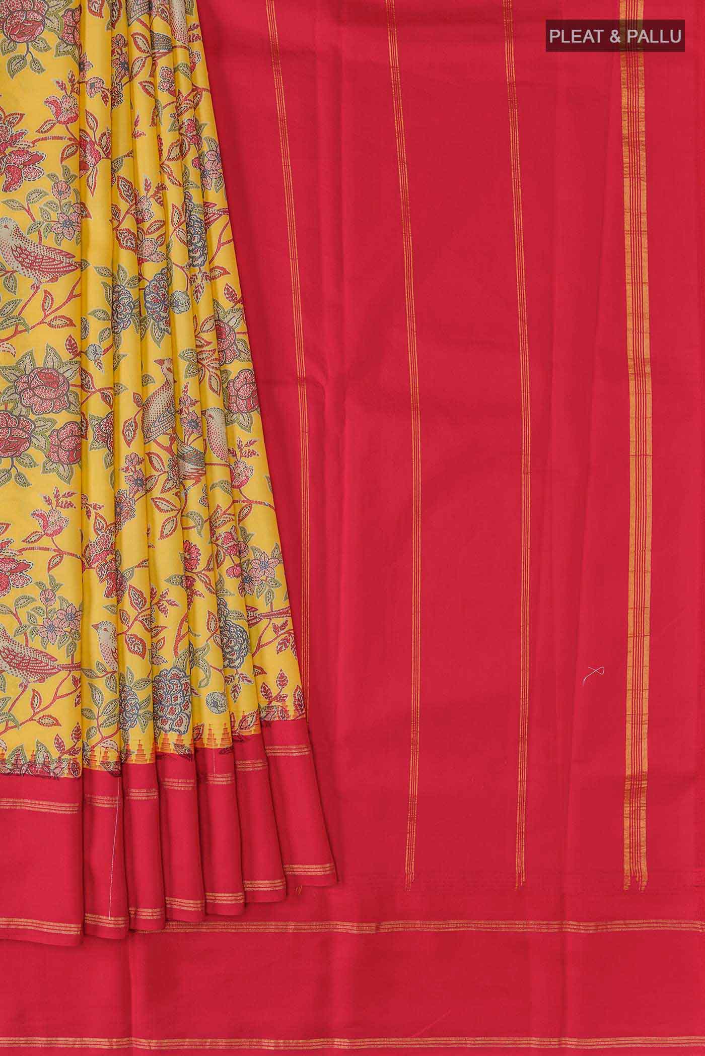 pleats pallu