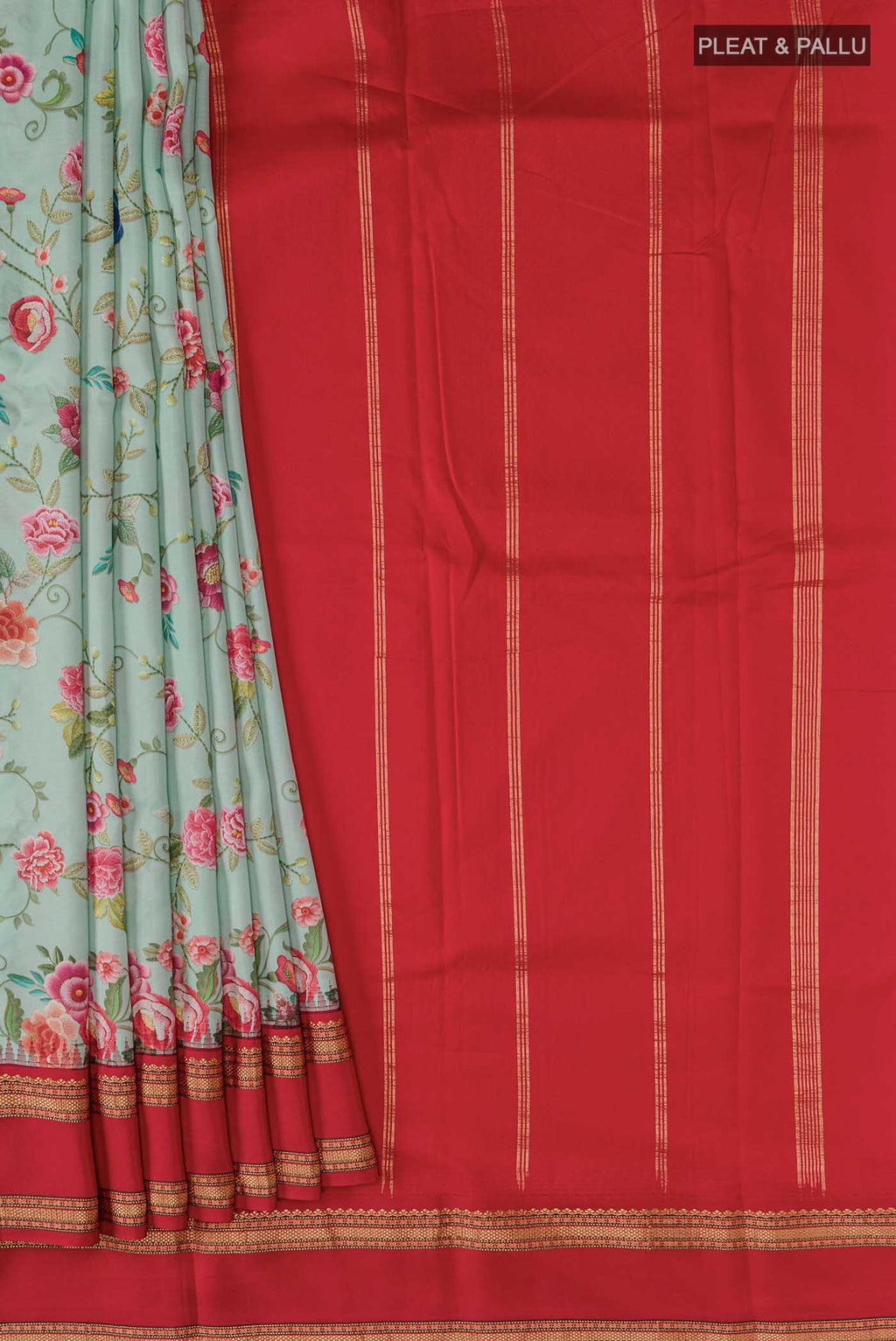 pleats pallu