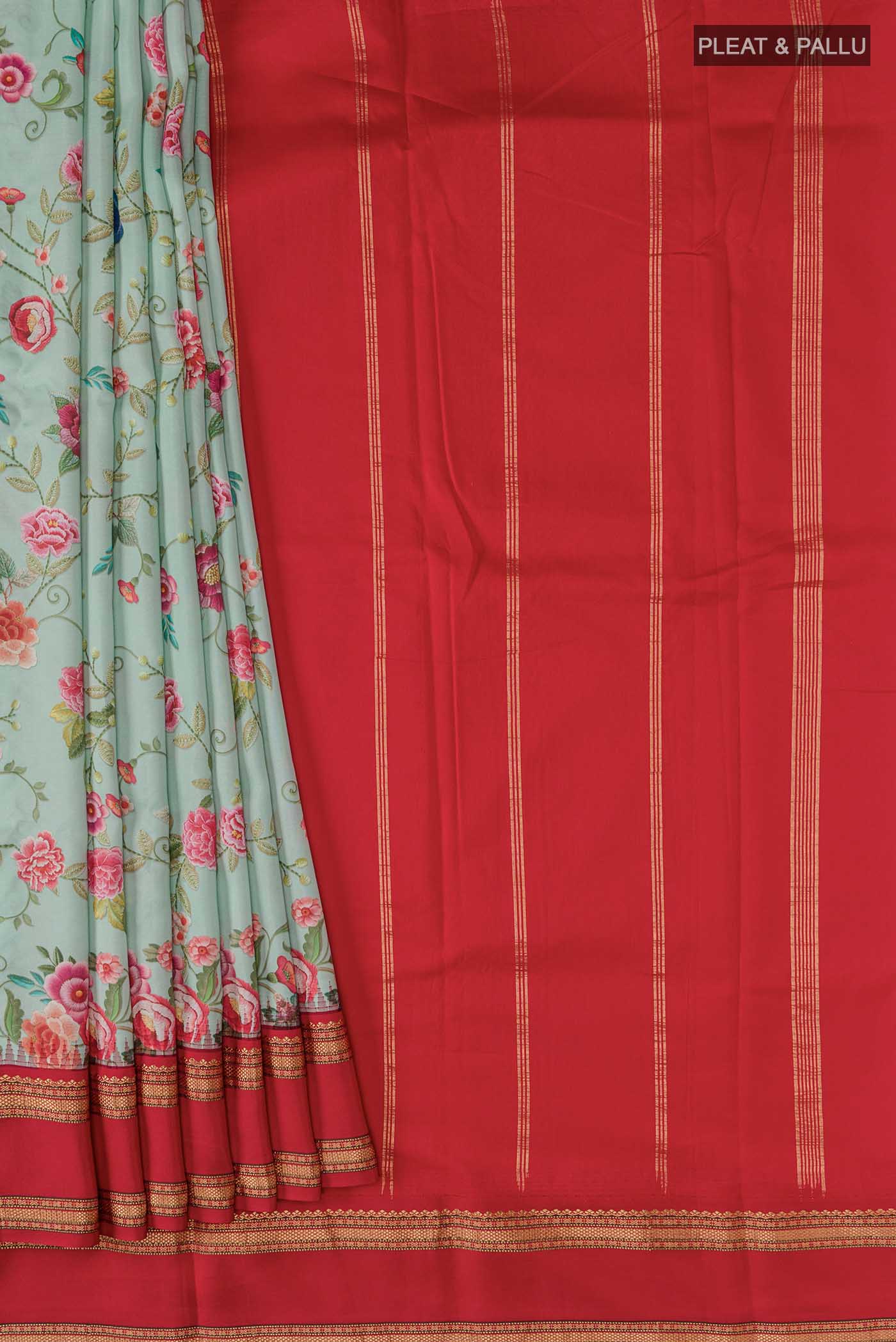 pleats pallu