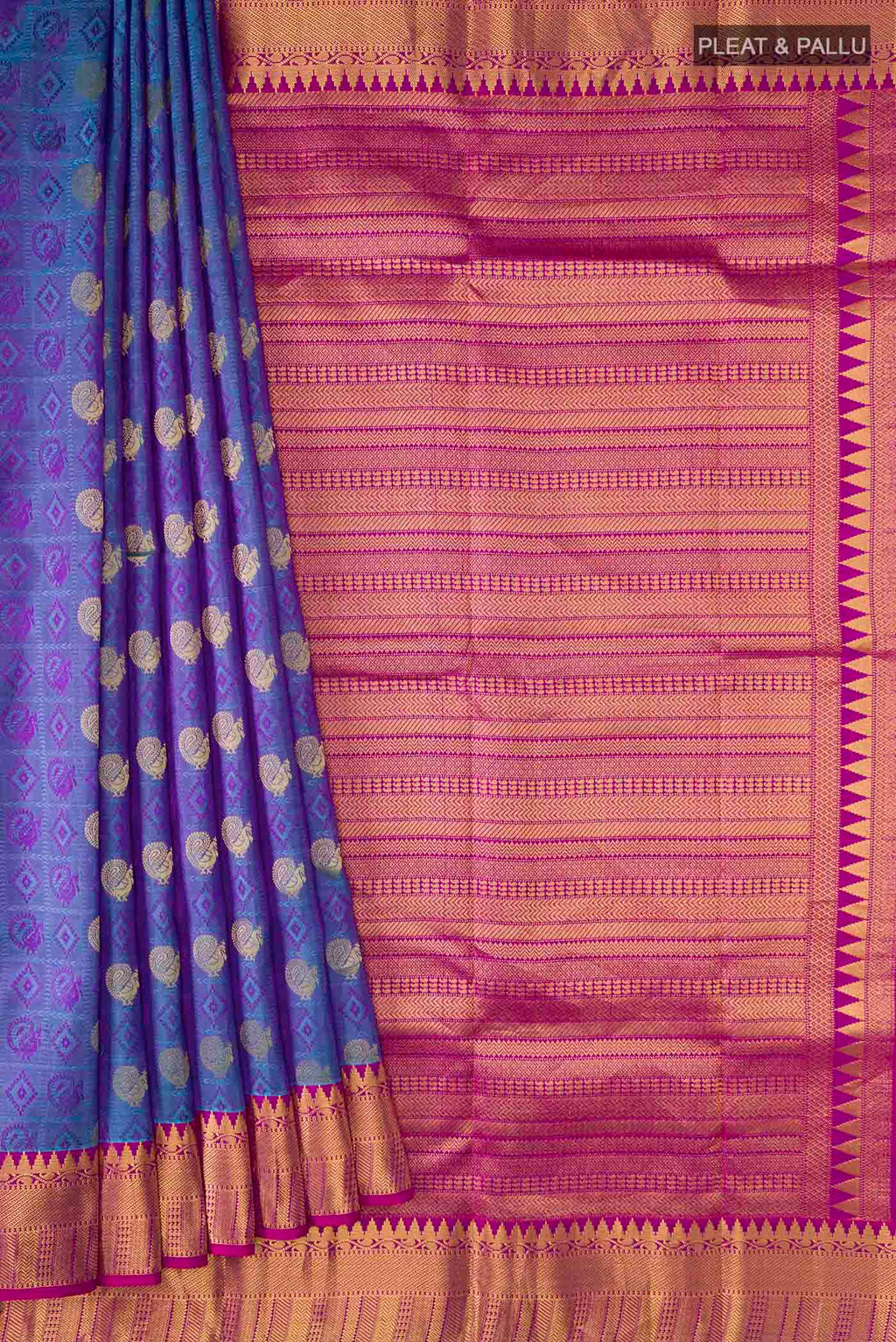 pleats pallu