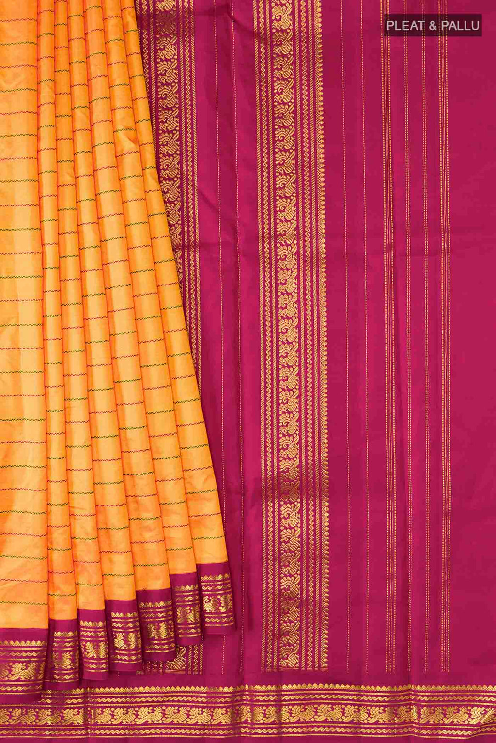 pleats pallu