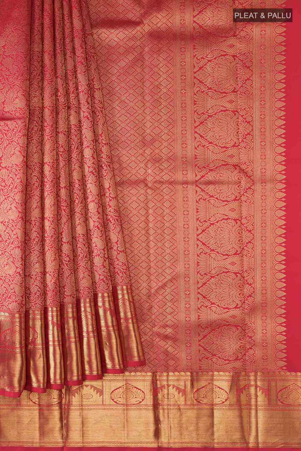 pleats pallu