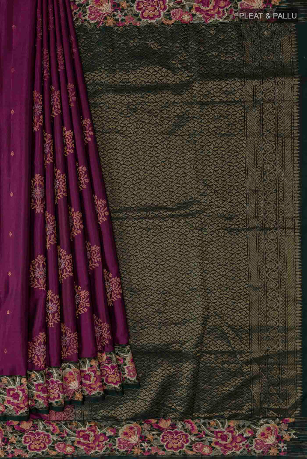 pleats pallu