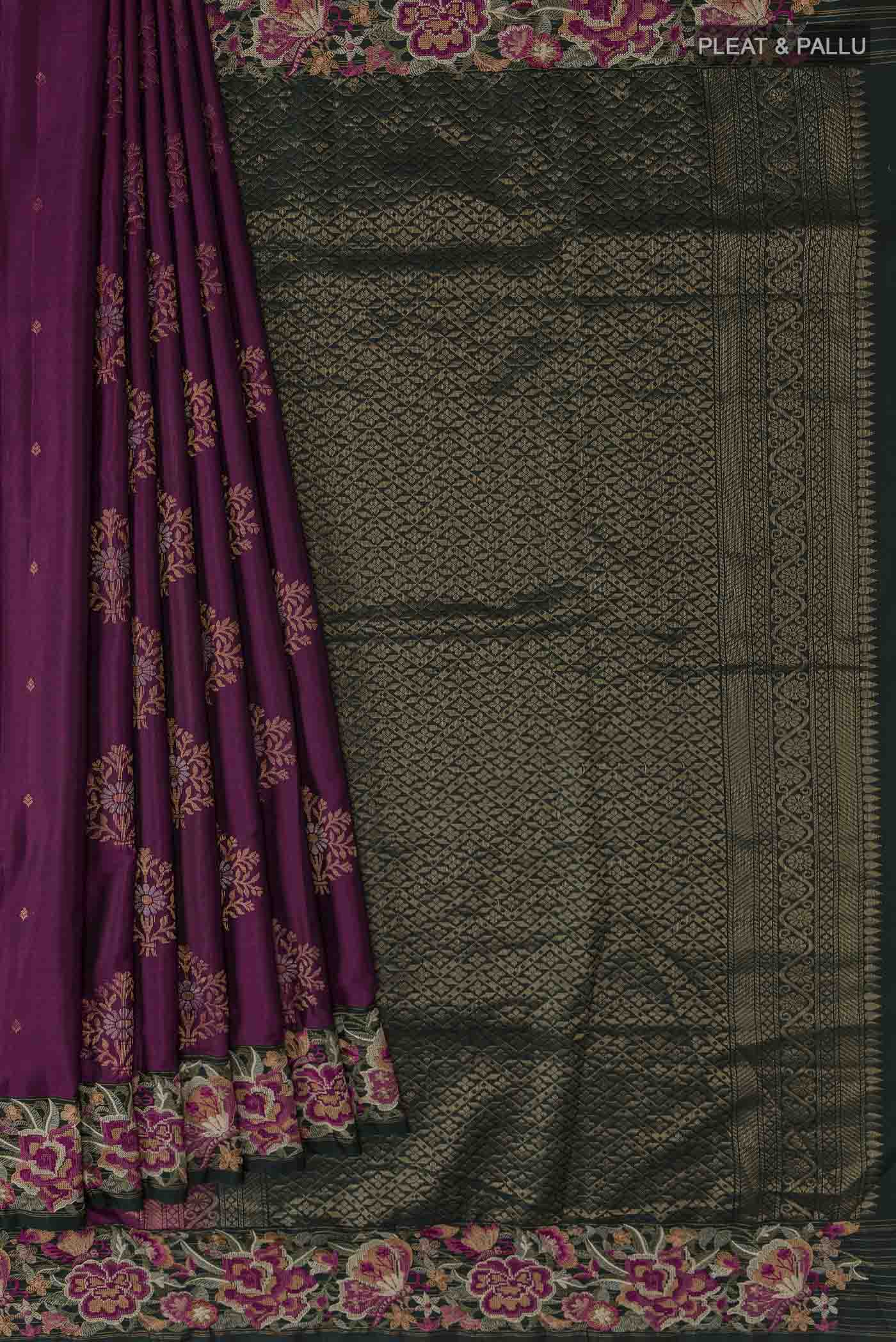 pleats pallu