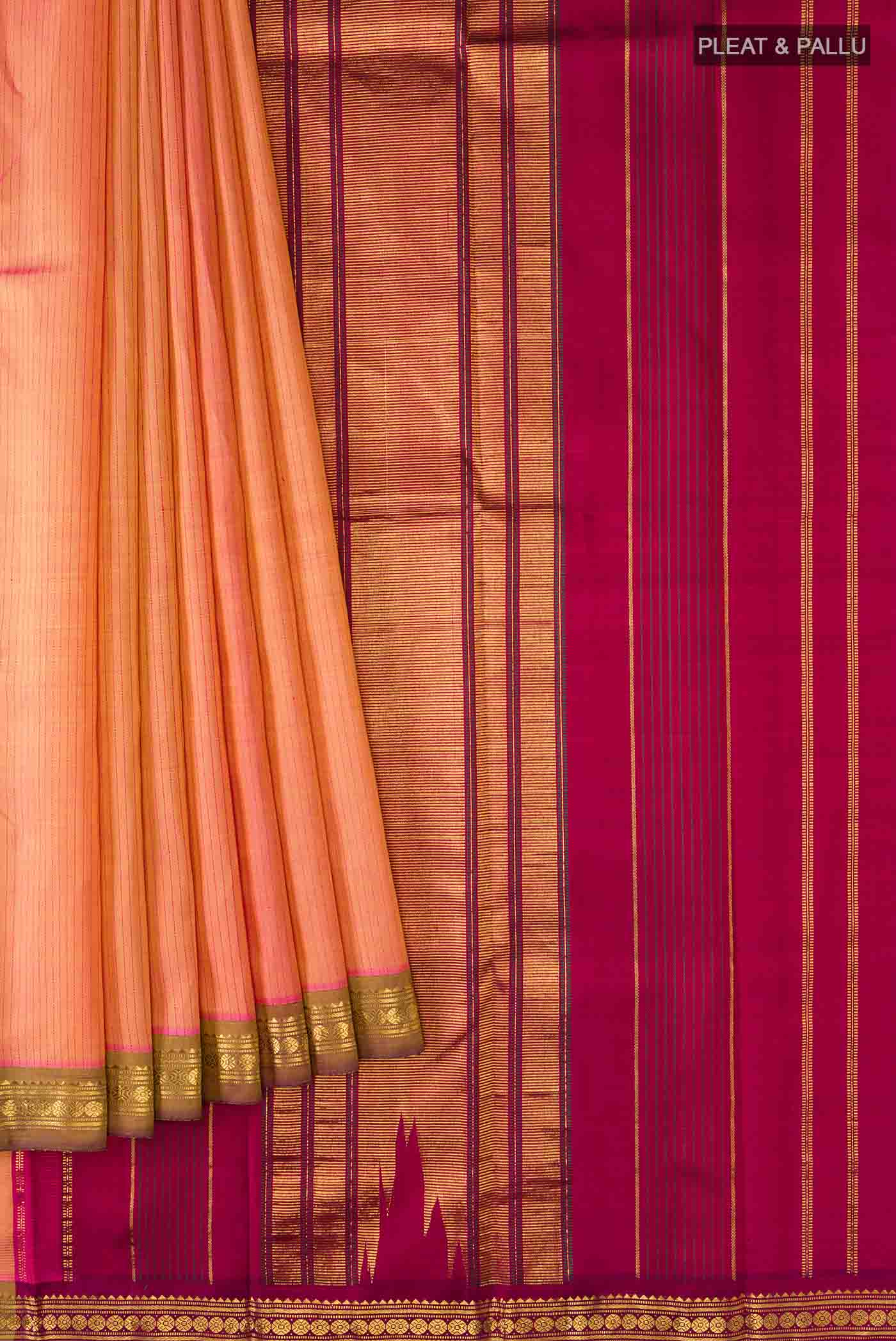 pleats pallu