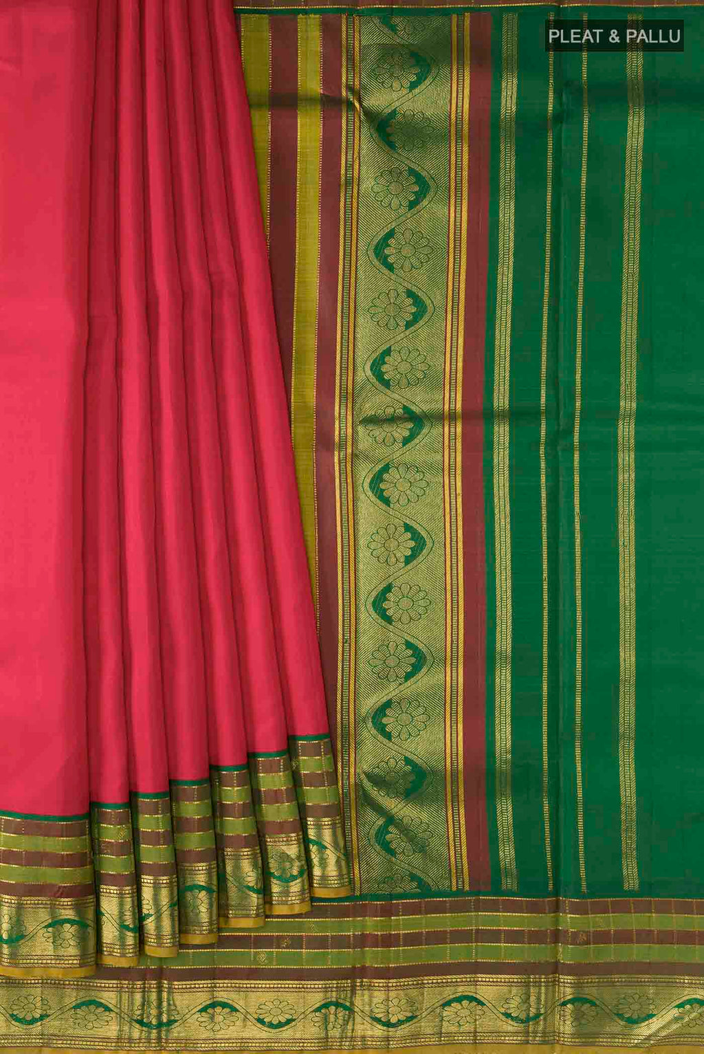 pleats pallu