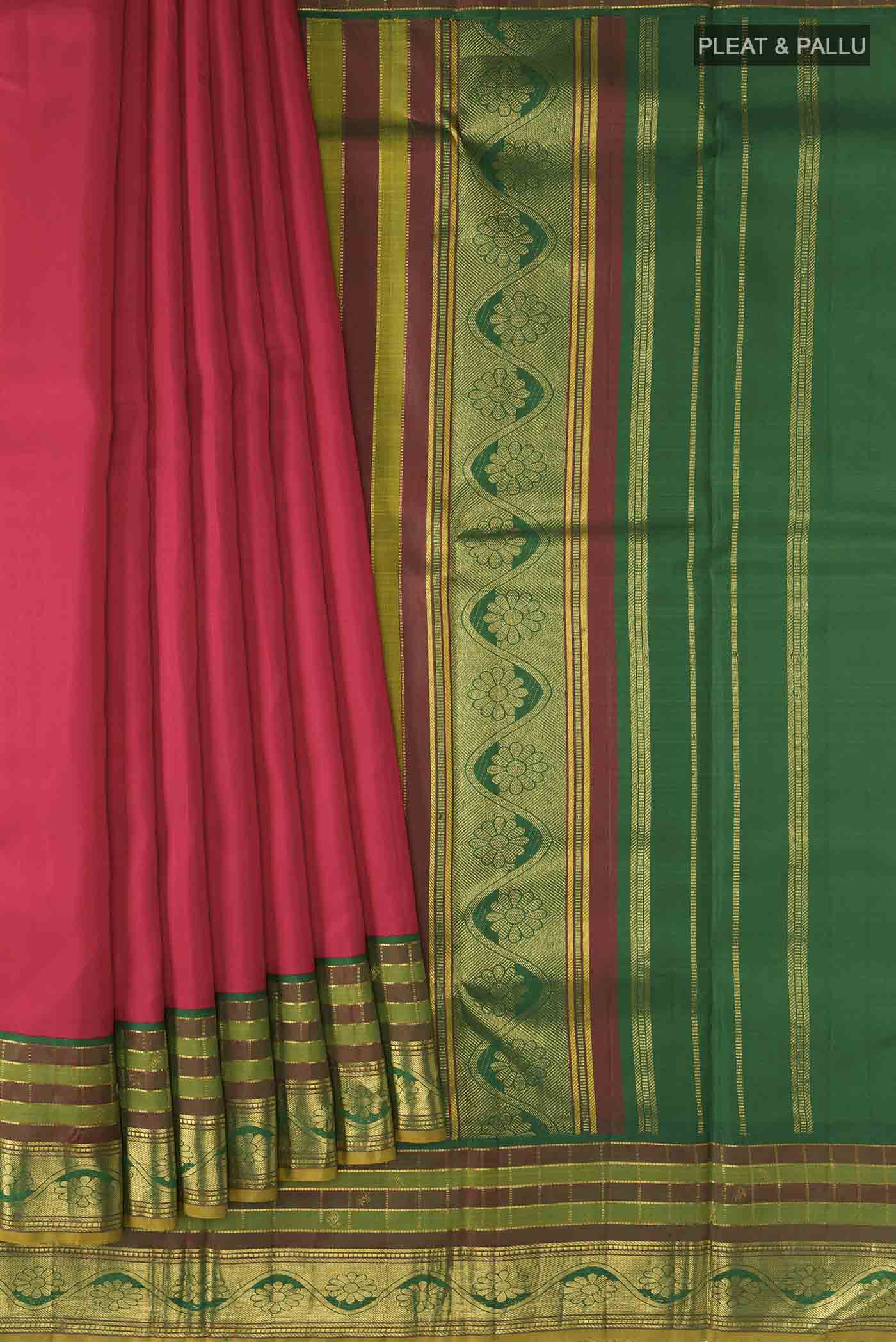 pleats pallu