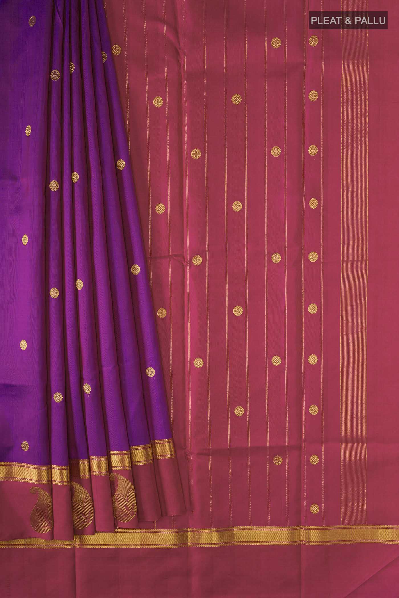 pleats pallu
