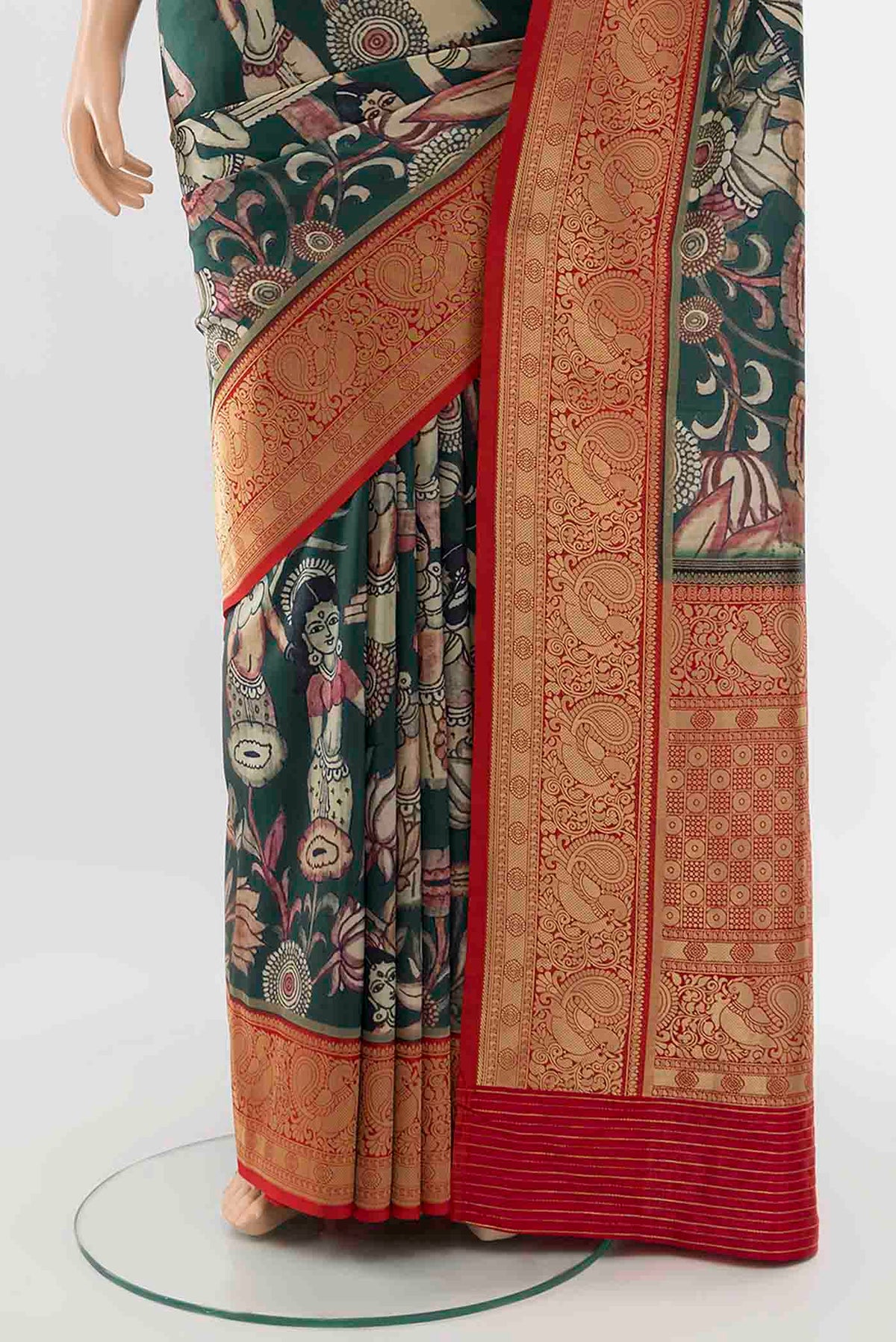pleats pallu