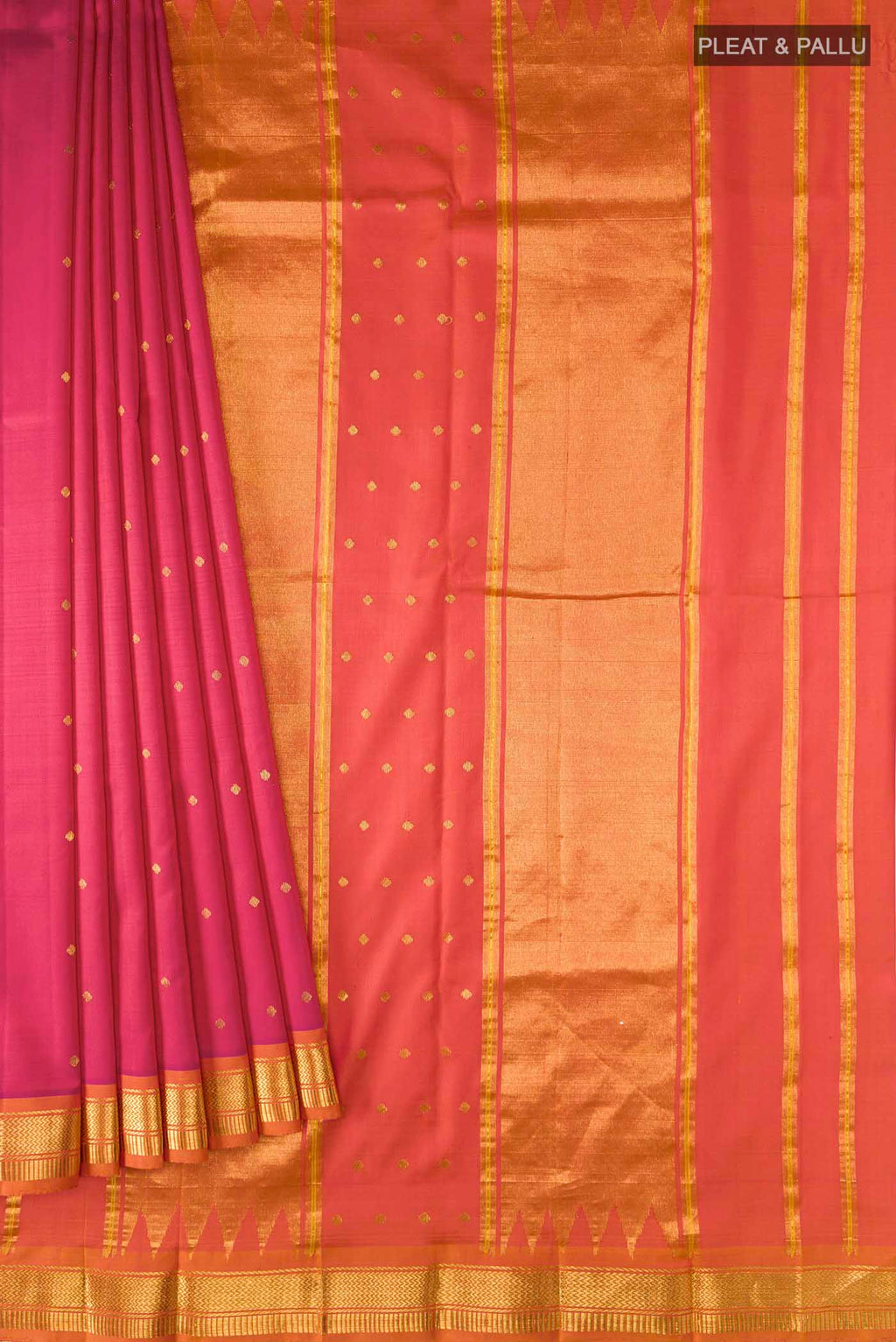 pleats pallu