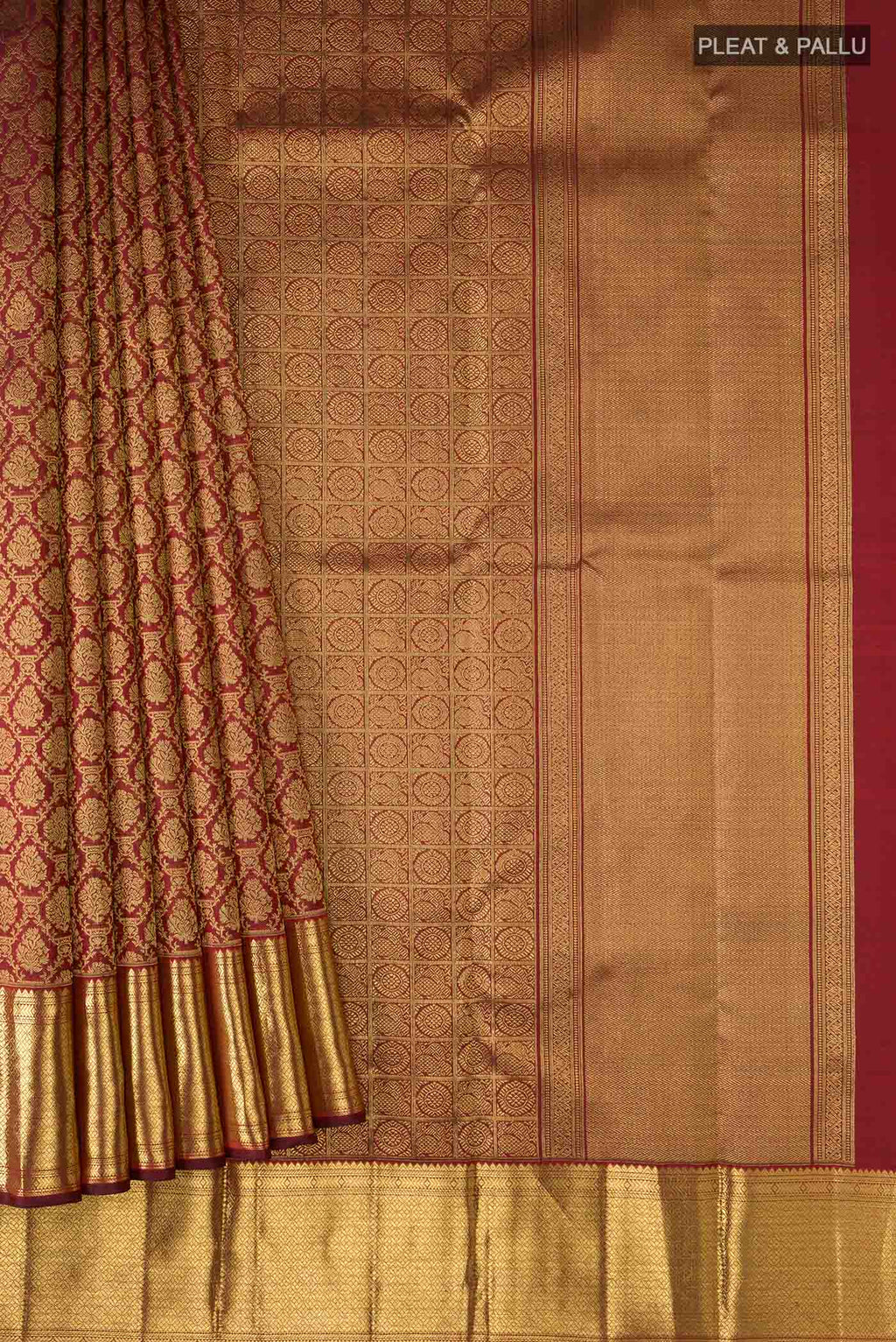 pleats pallu