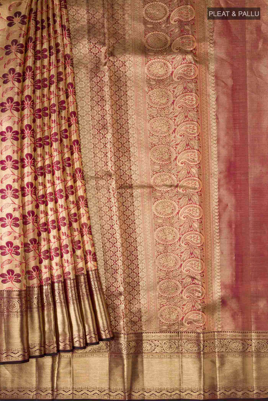 pleats pallu
