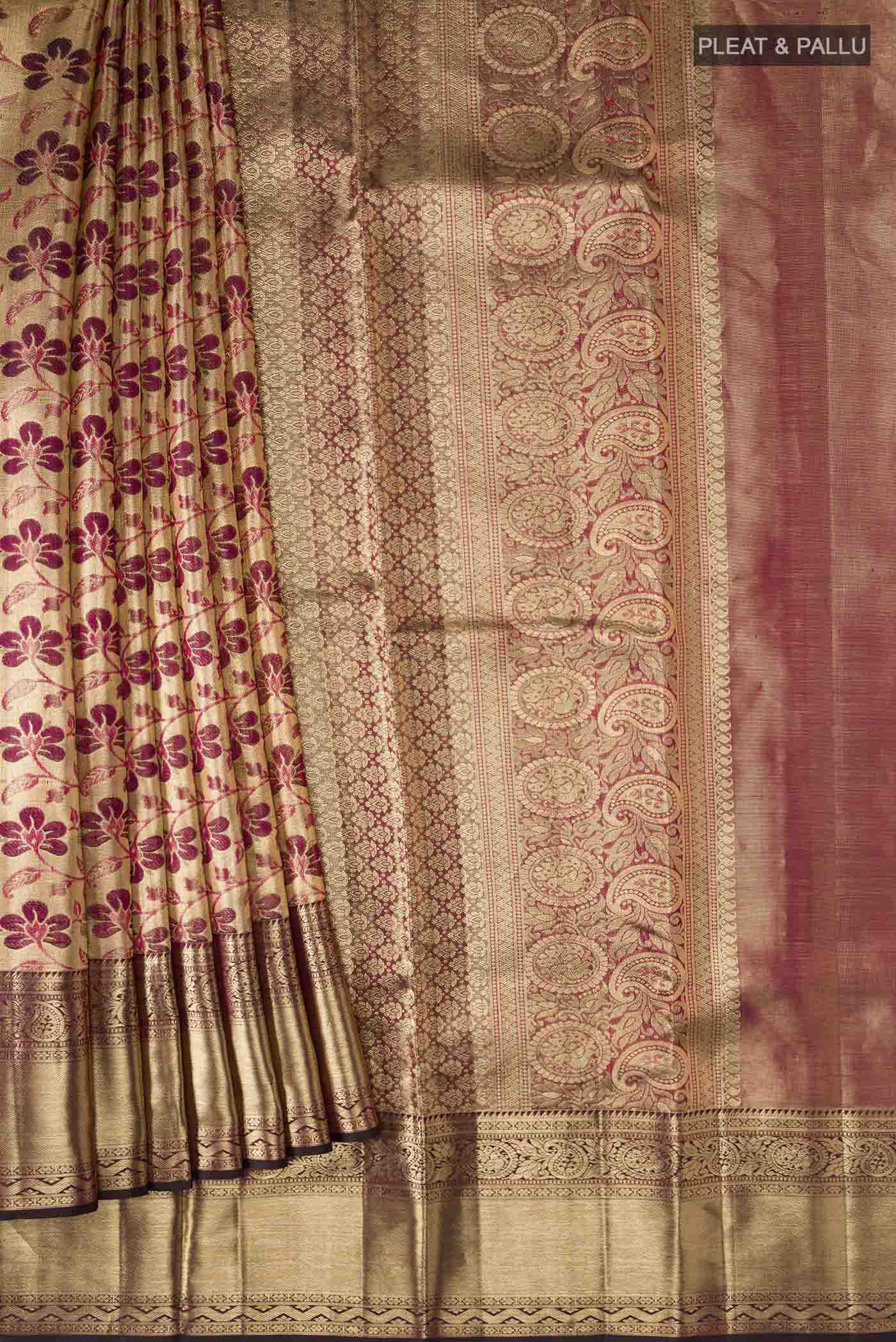 pleats pallu