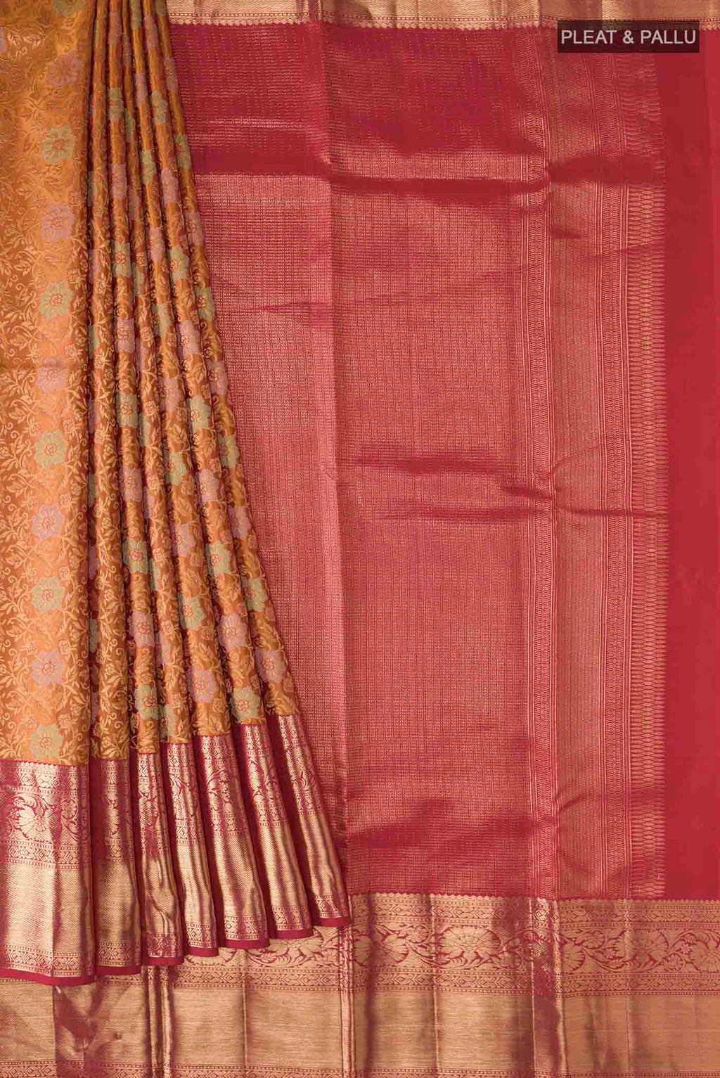 pleats pallu