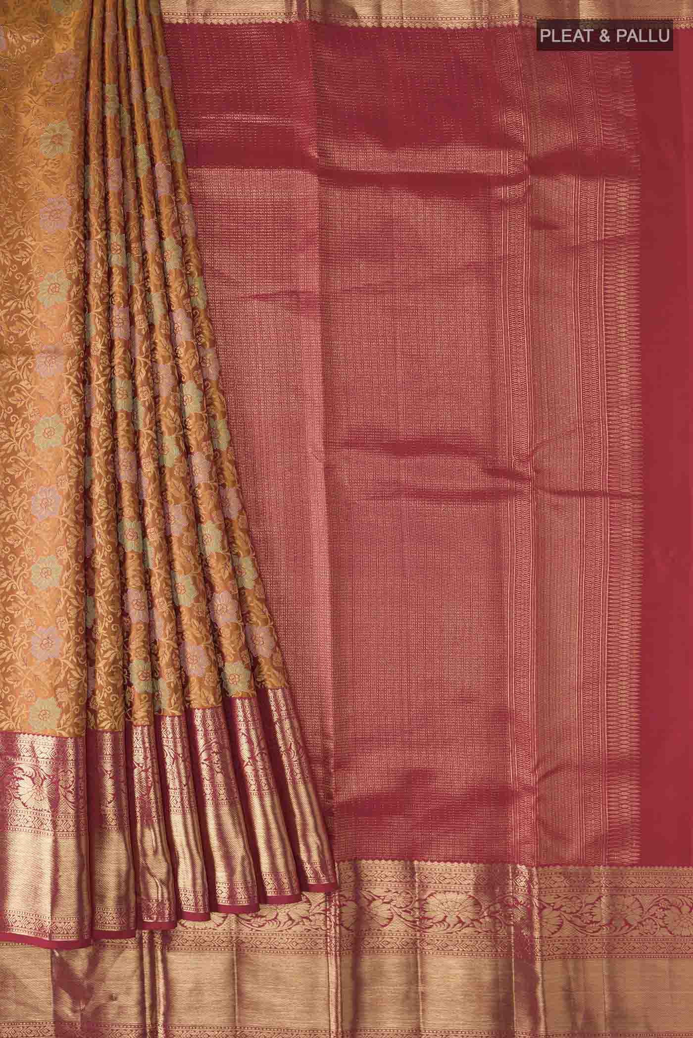 pleats pallu