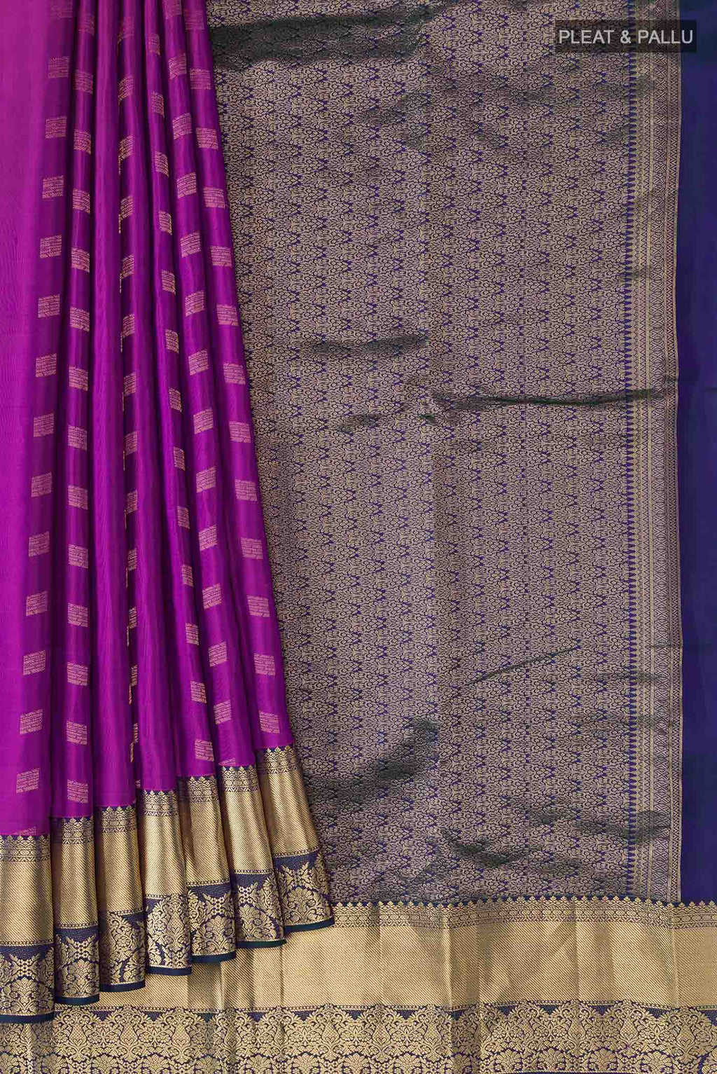 pleats pallu