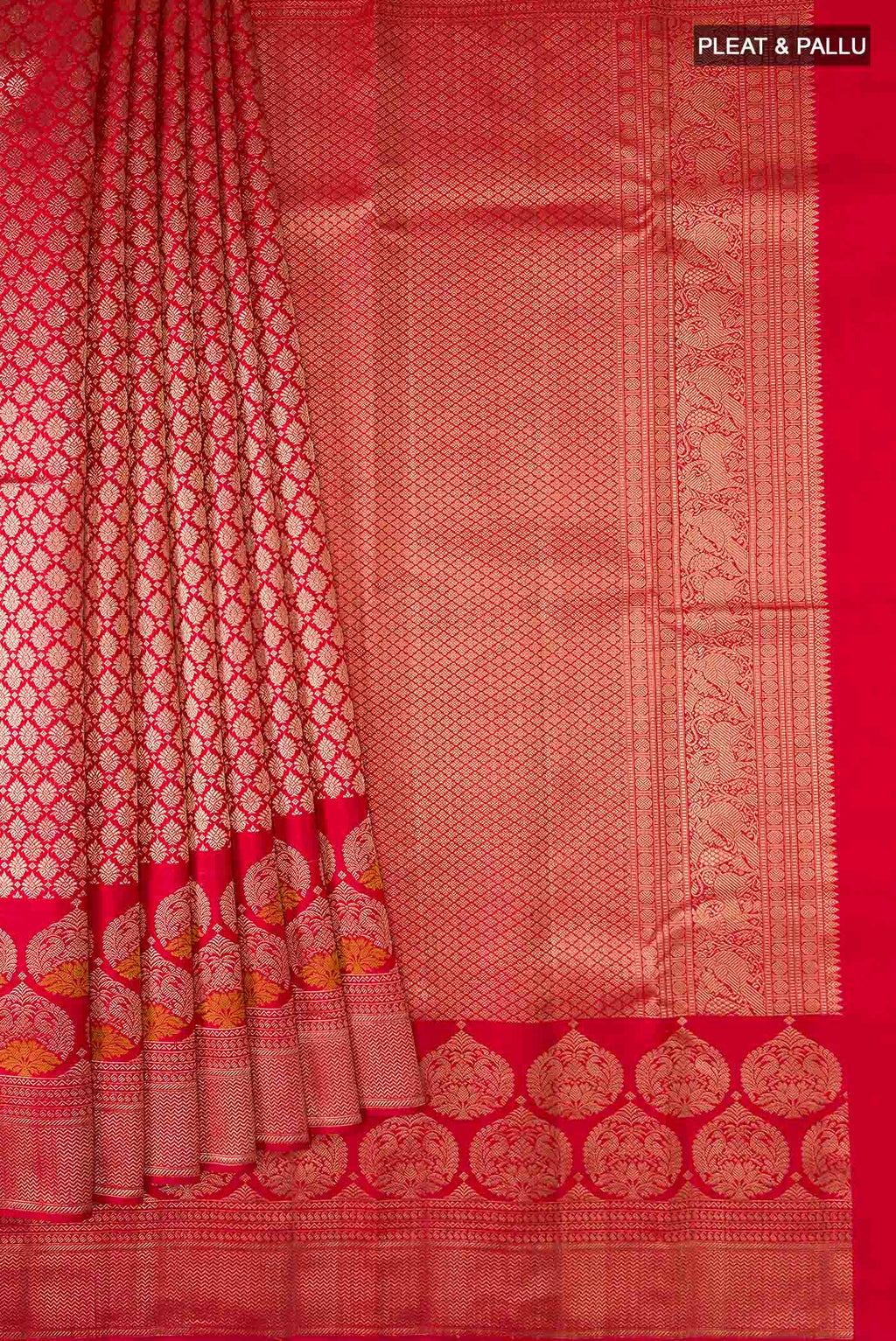 pleats pallu