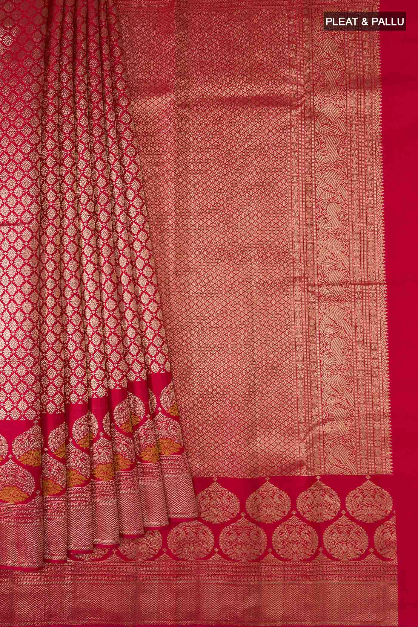 pleats pallu