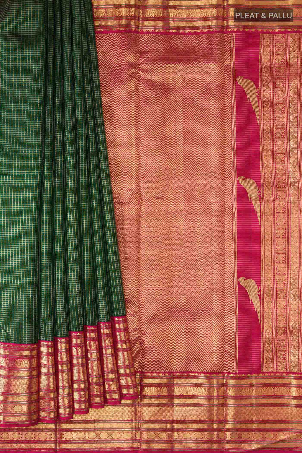 pleats pallu
