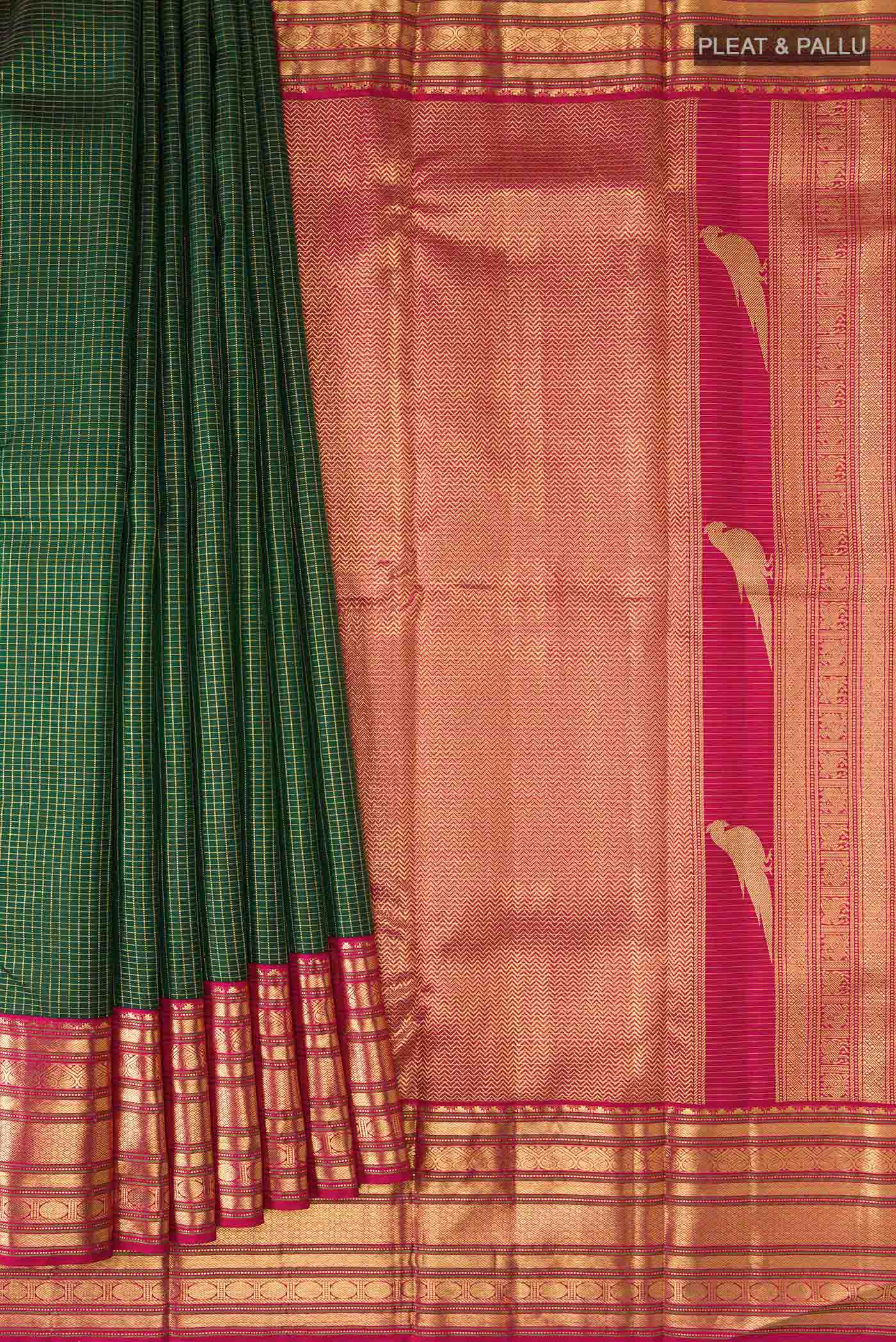 pleats pallu