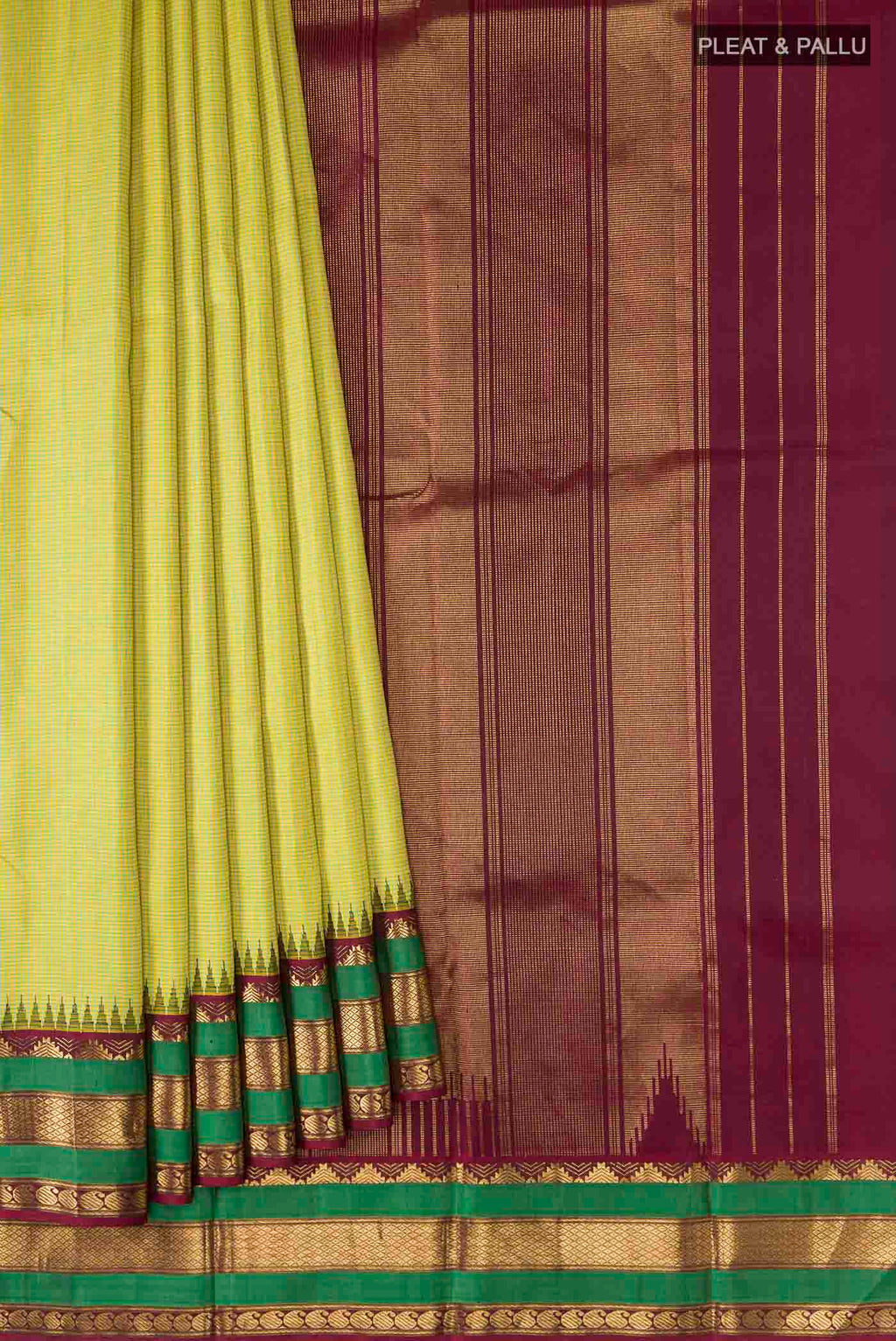 pleats pallu