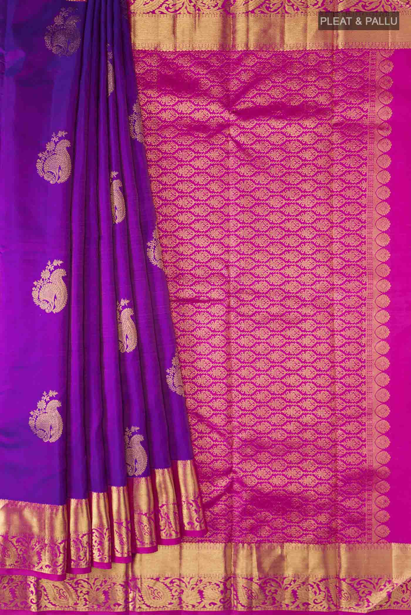 pleats pallu