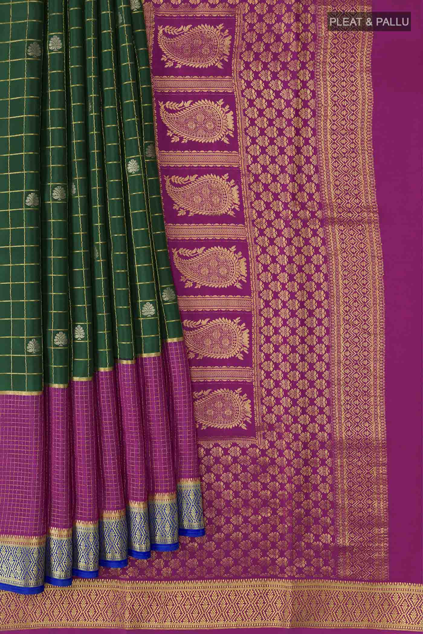 pleats pallu