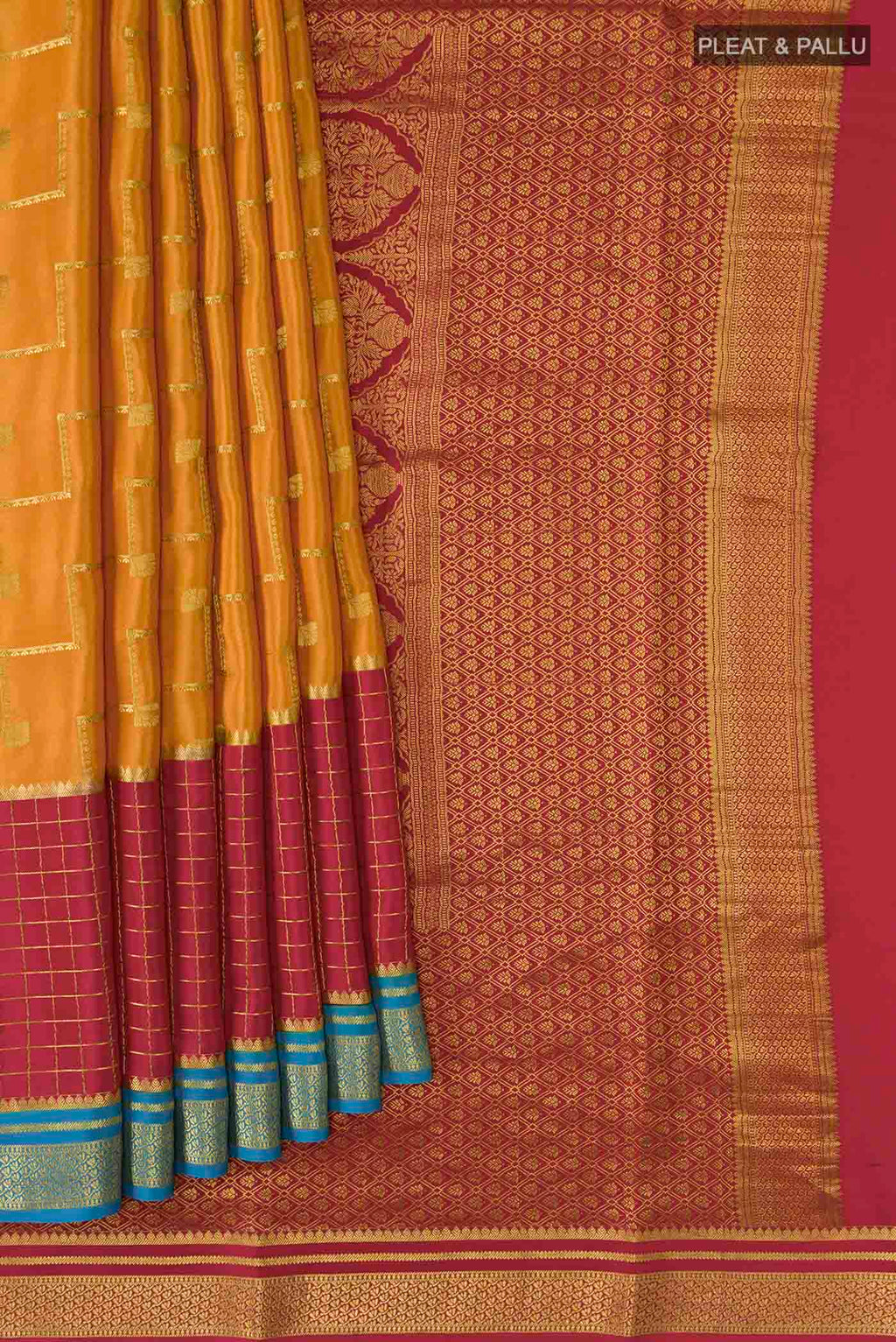 pleats pallu