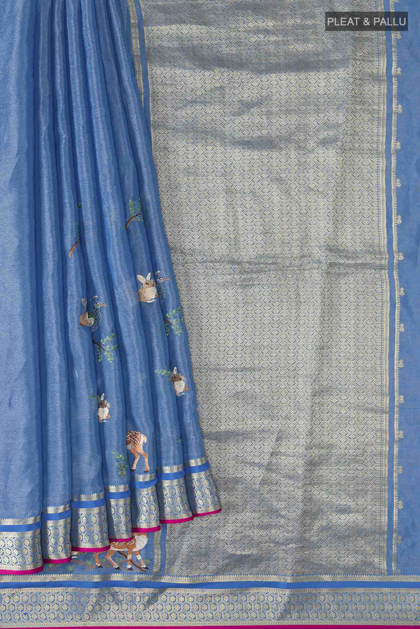 pleats pallu