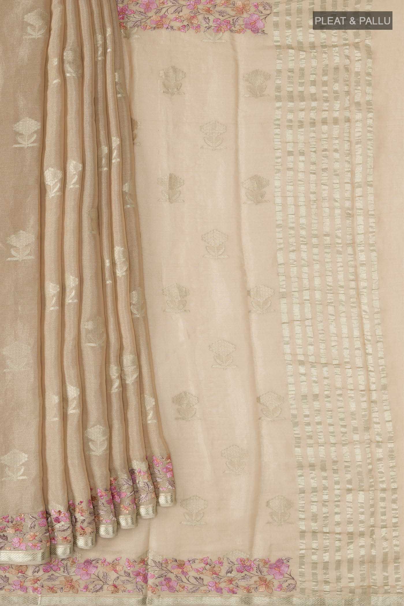 pleats pallu