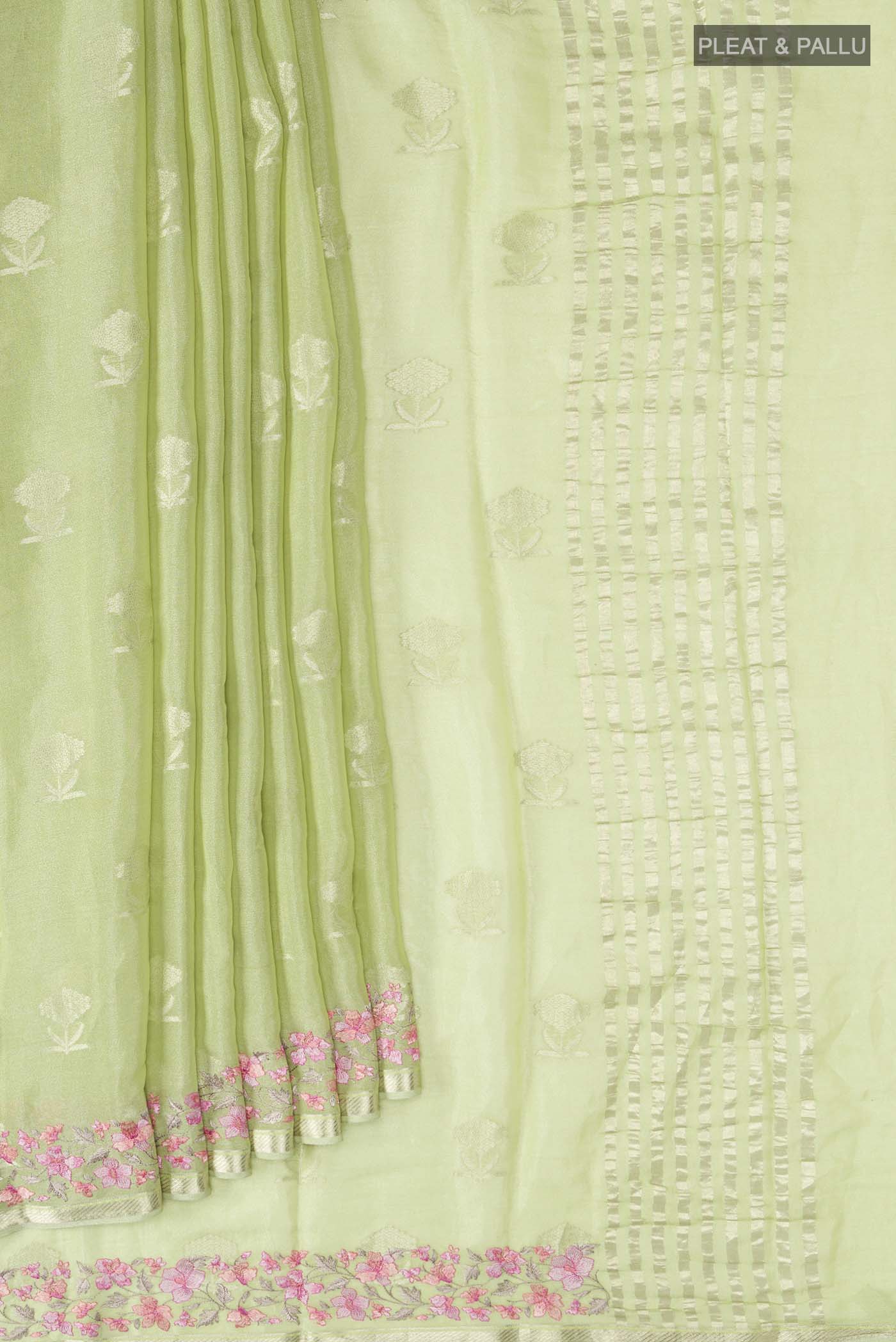 pleats pallu