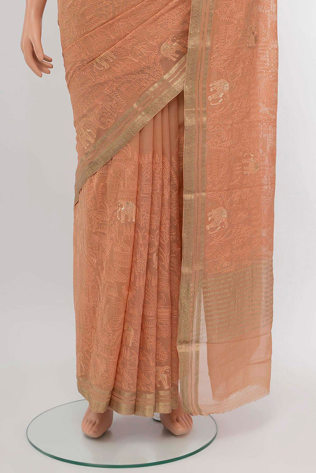 pleats pallu
