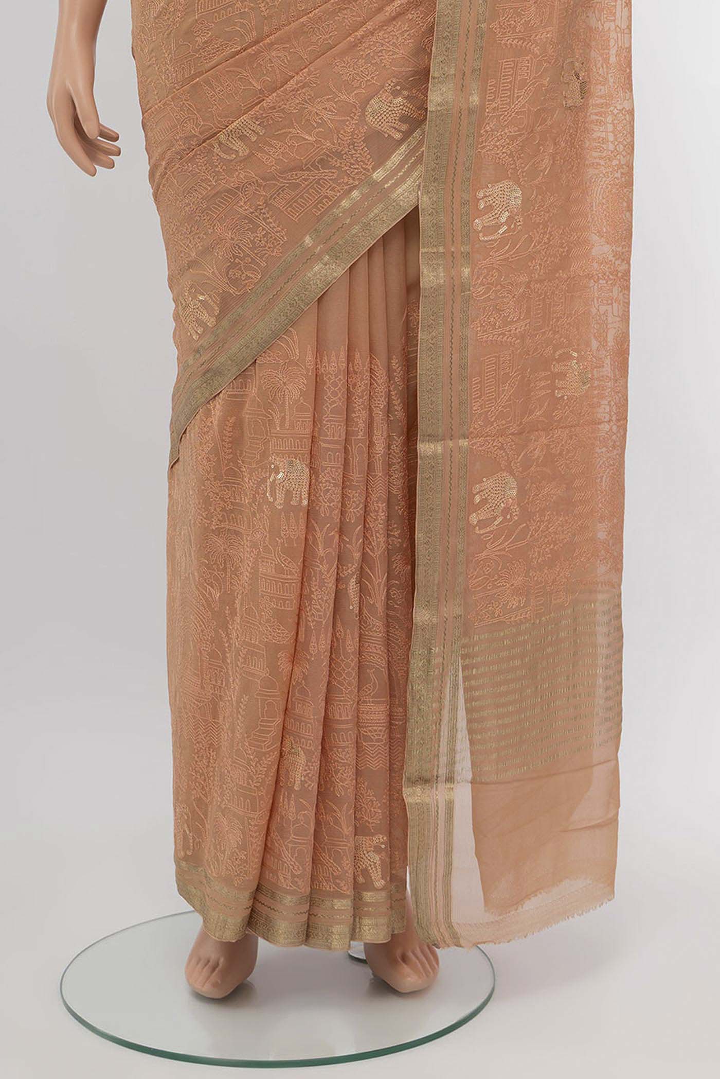 pleats pallu