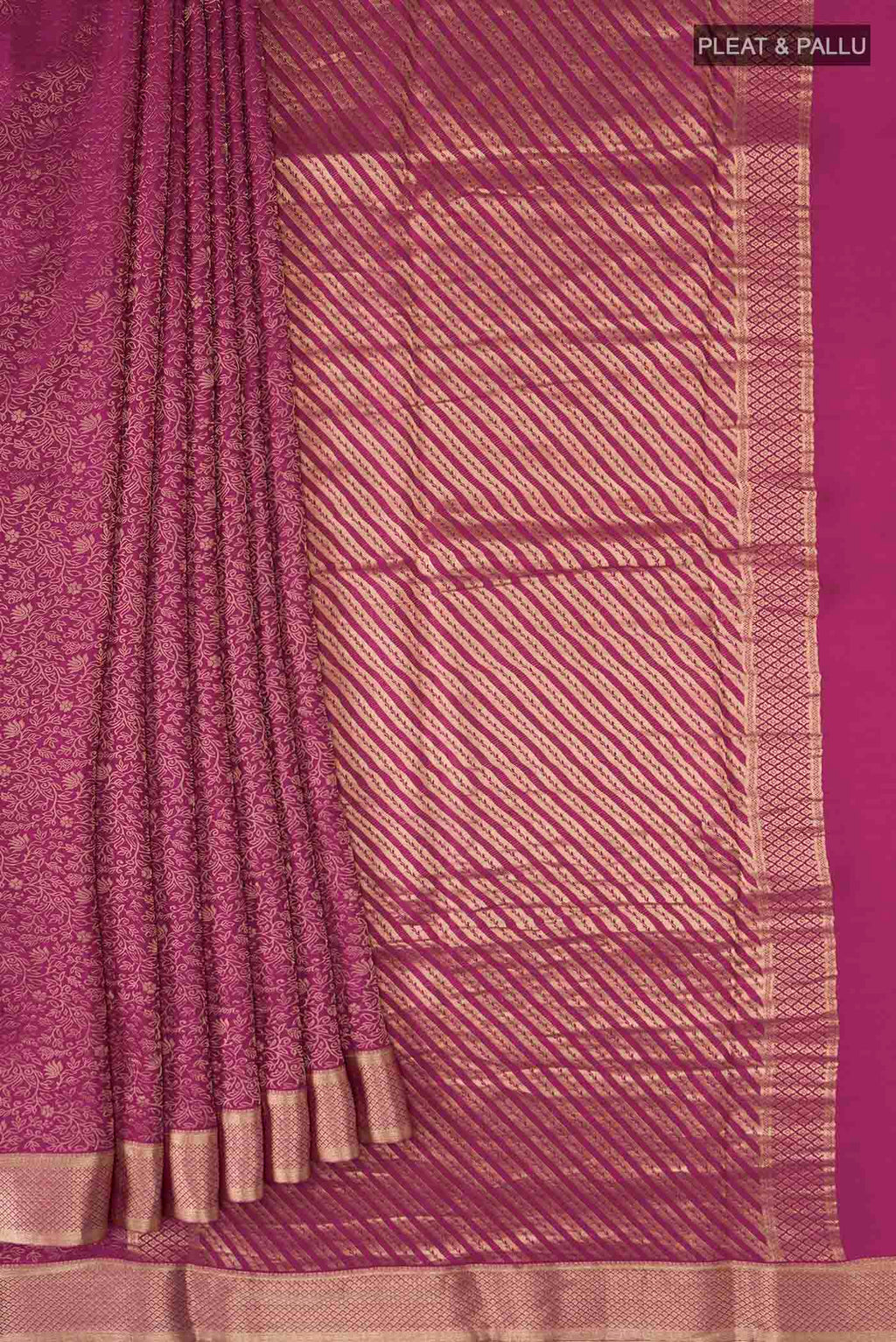 pleats pallu