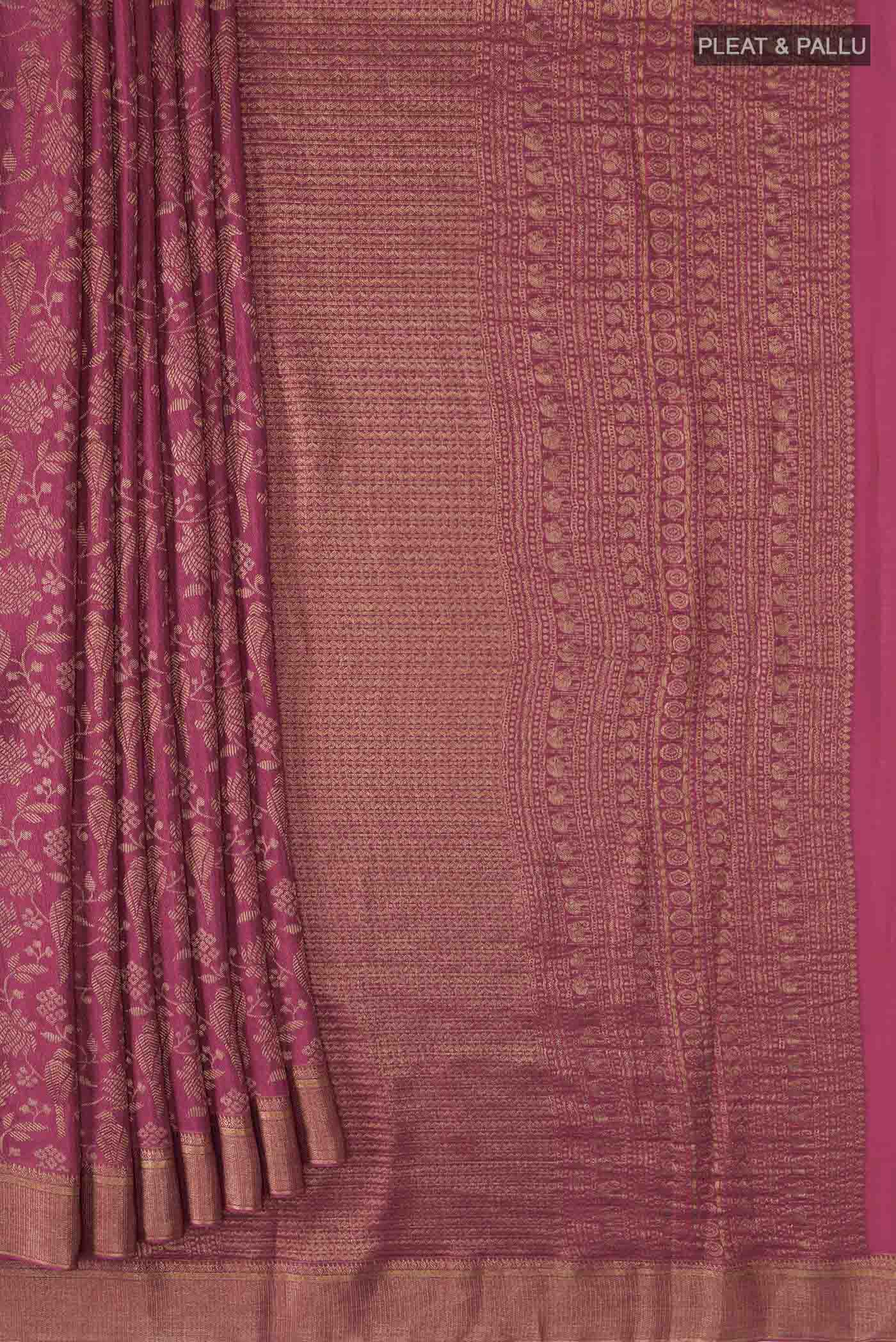 pleats pallu