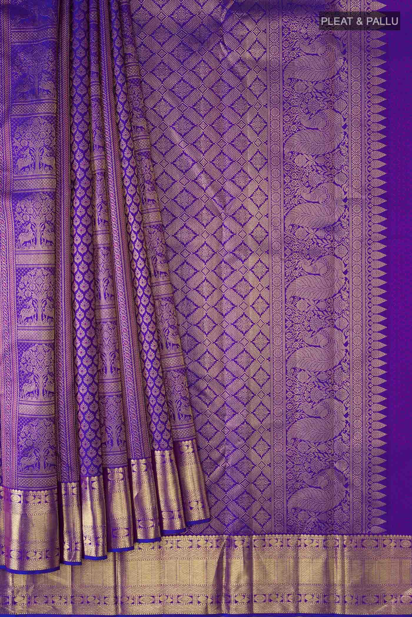 pleats pallu