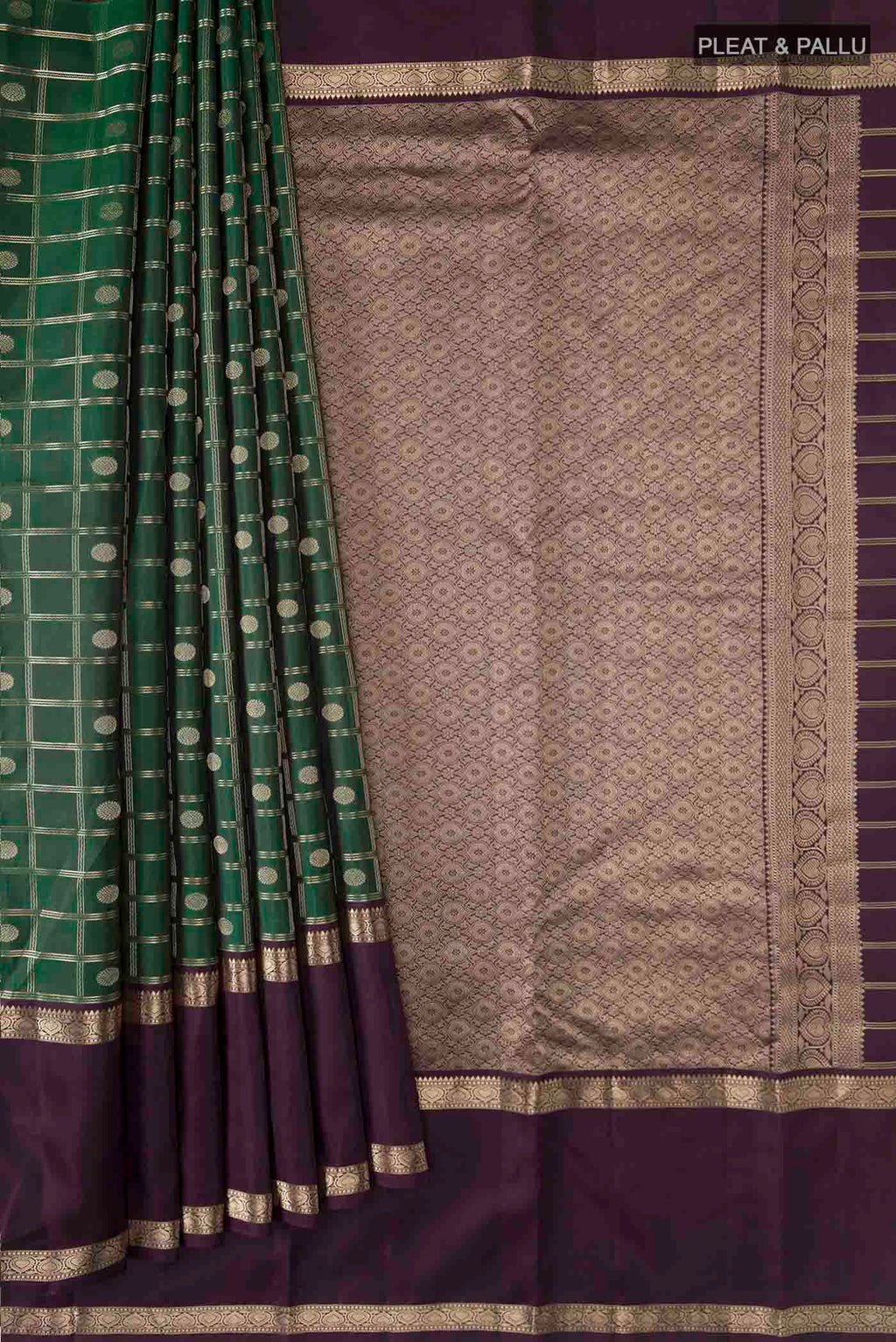pleats pallu