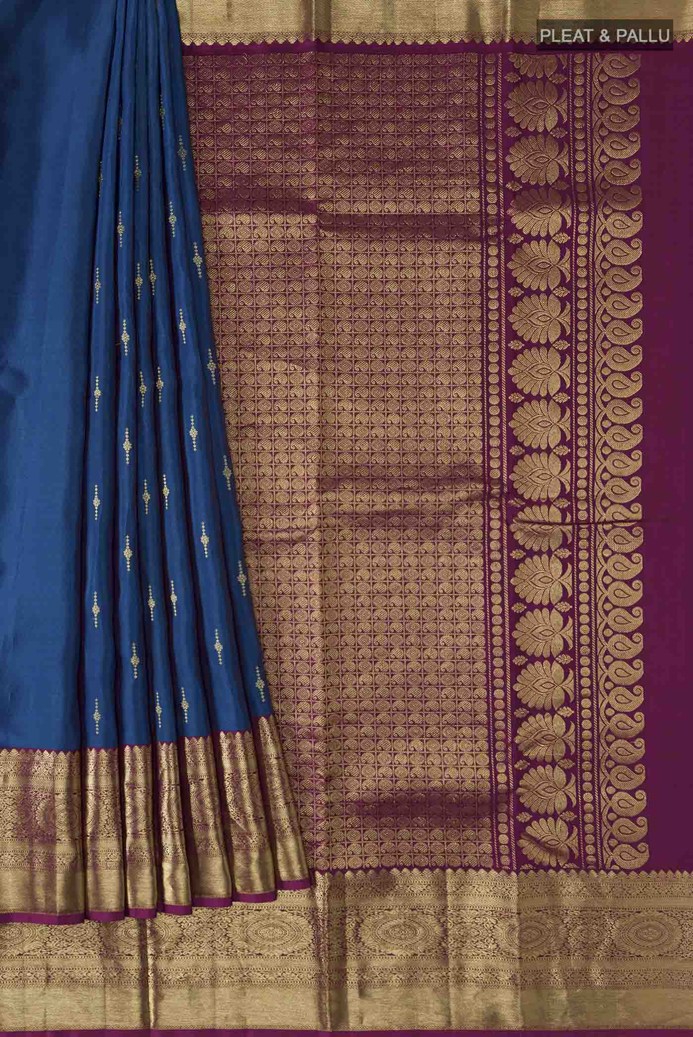pleats pallu