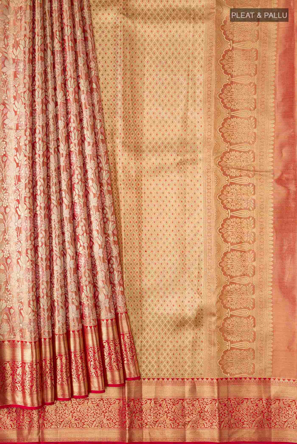 pleats pallu
