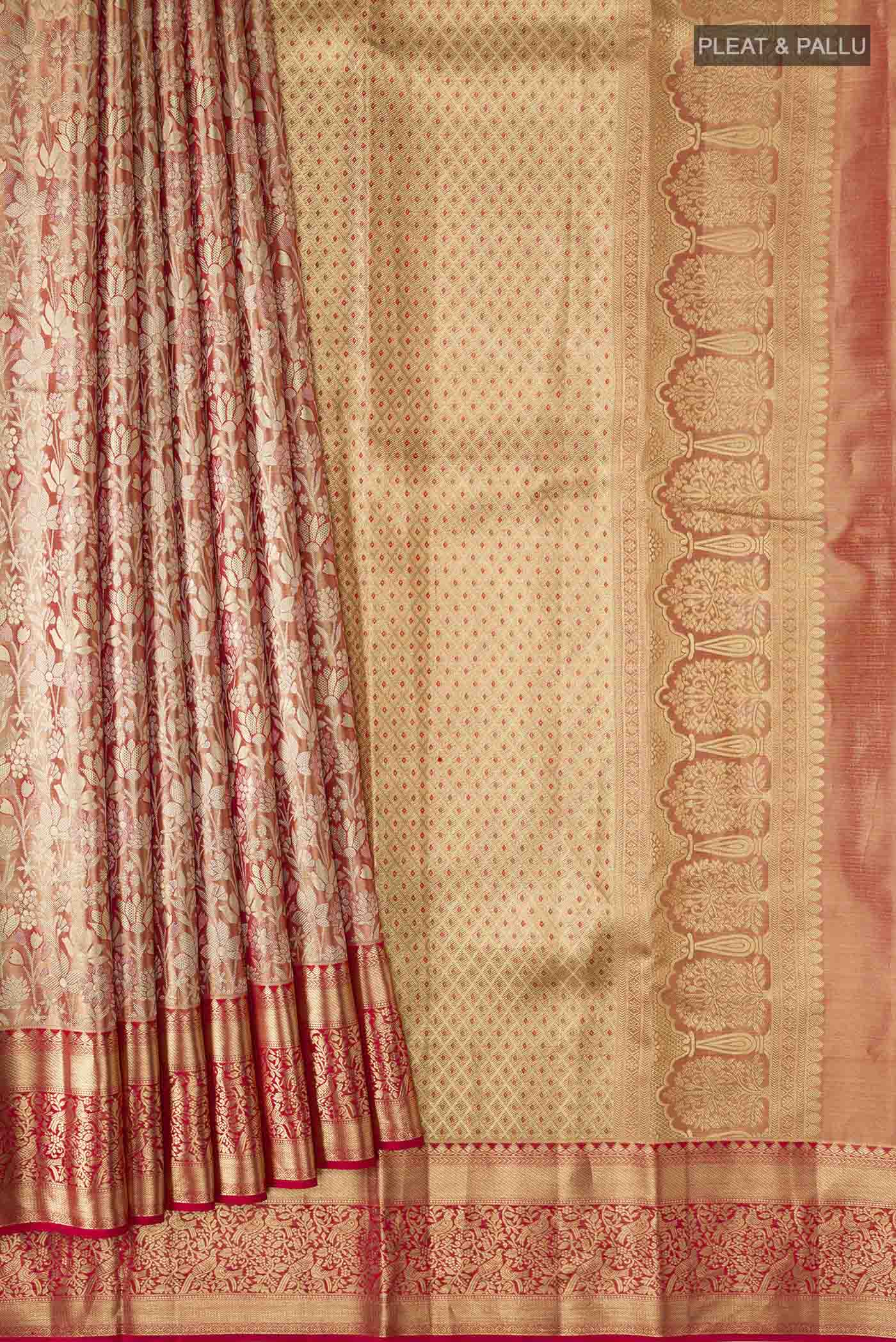 pleats pallu
